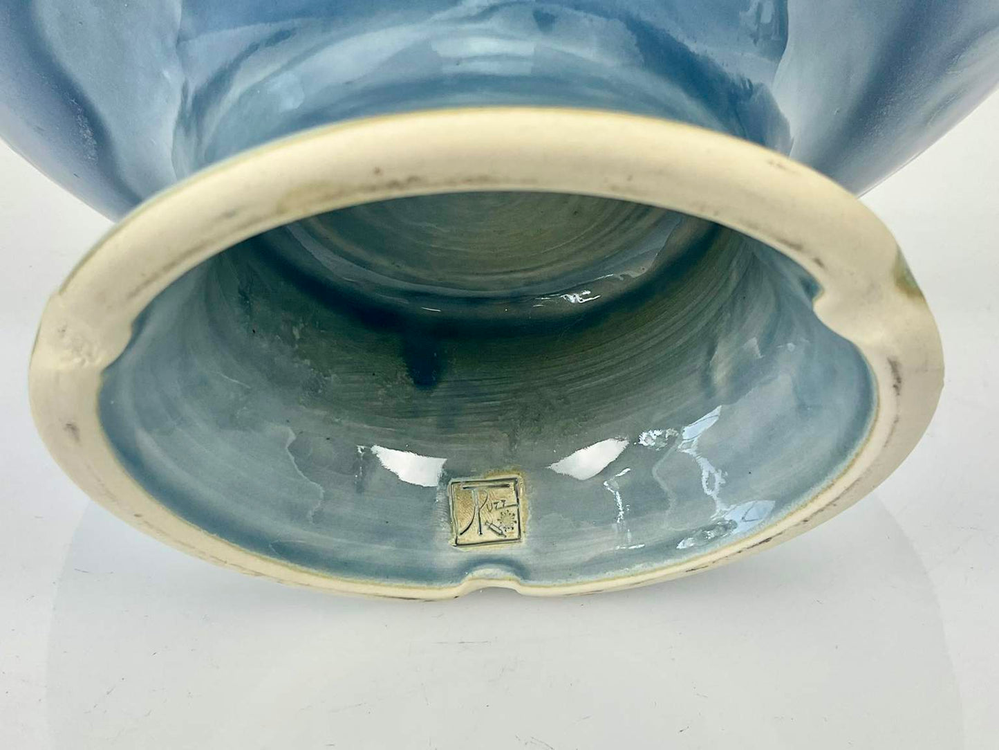 Jon Puzzuoli Pottery Footed Bowl, Signed