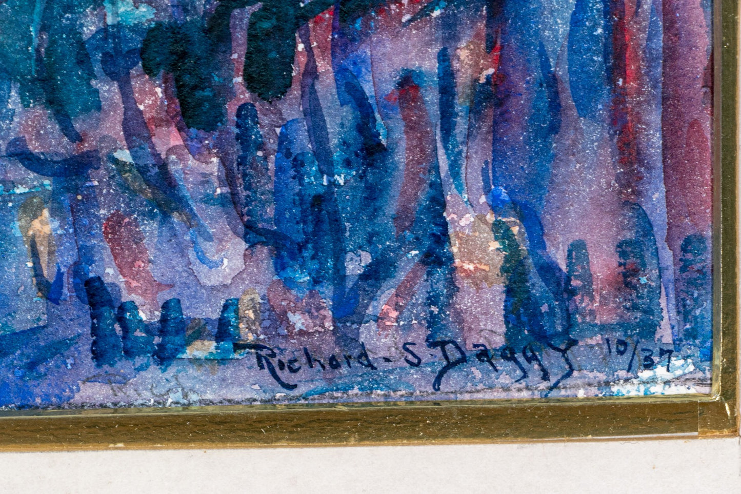 RICHARD S. DAGGY (AMERICAN, 1892-1973) EXPRESSIONISTIC WATERCOLOR ON PAPER, LANDSCAPE