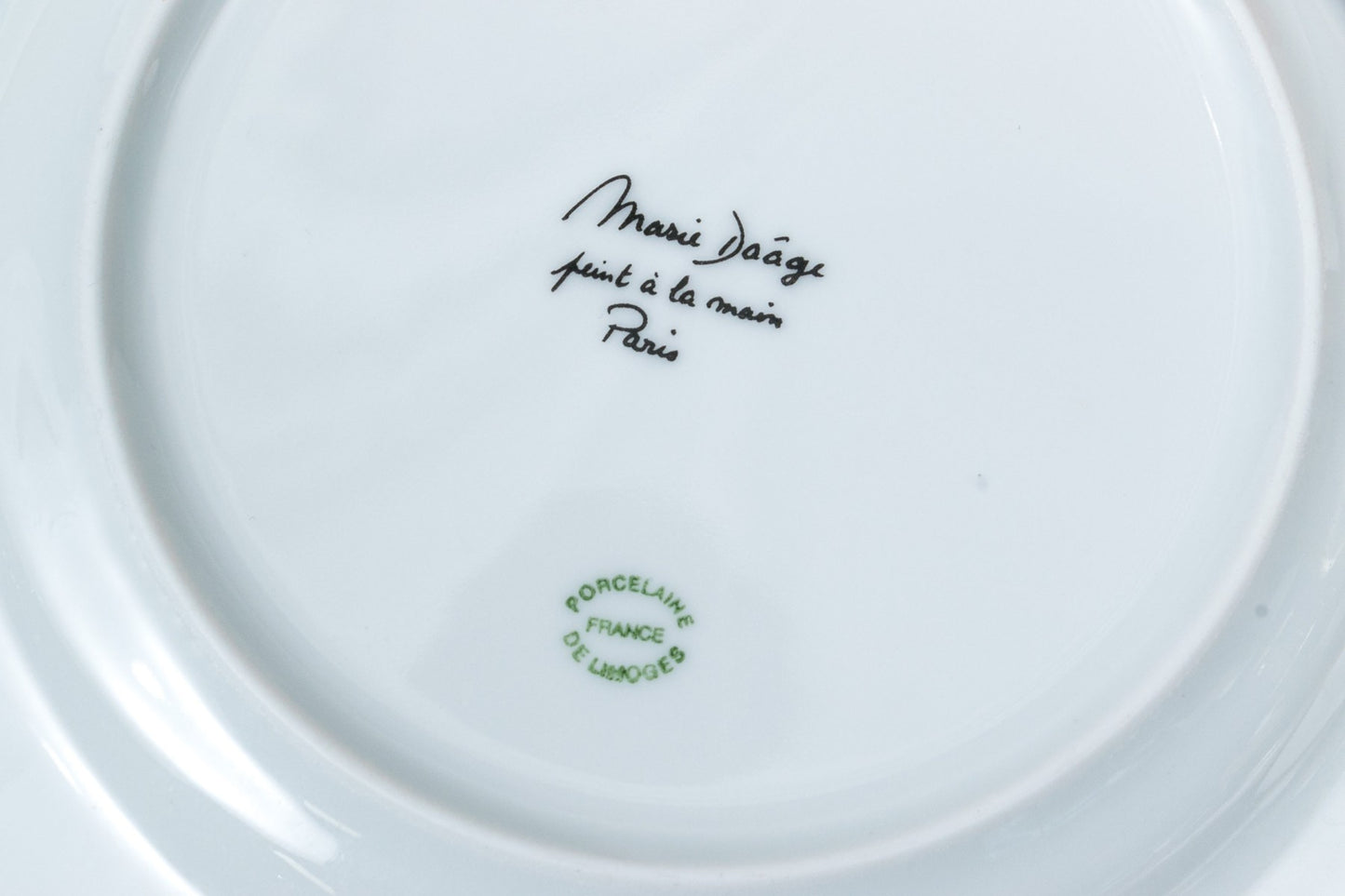 Hand Painted Limoges Salad Plates By Marie Daage, Set of 10