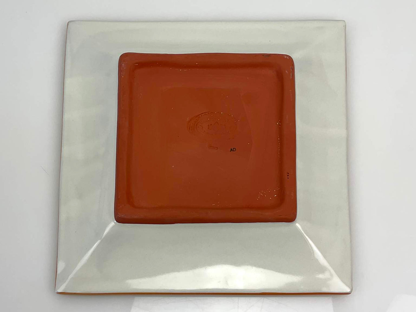 One of a kind MacKenzie-Childs “Manchester” Square Platter