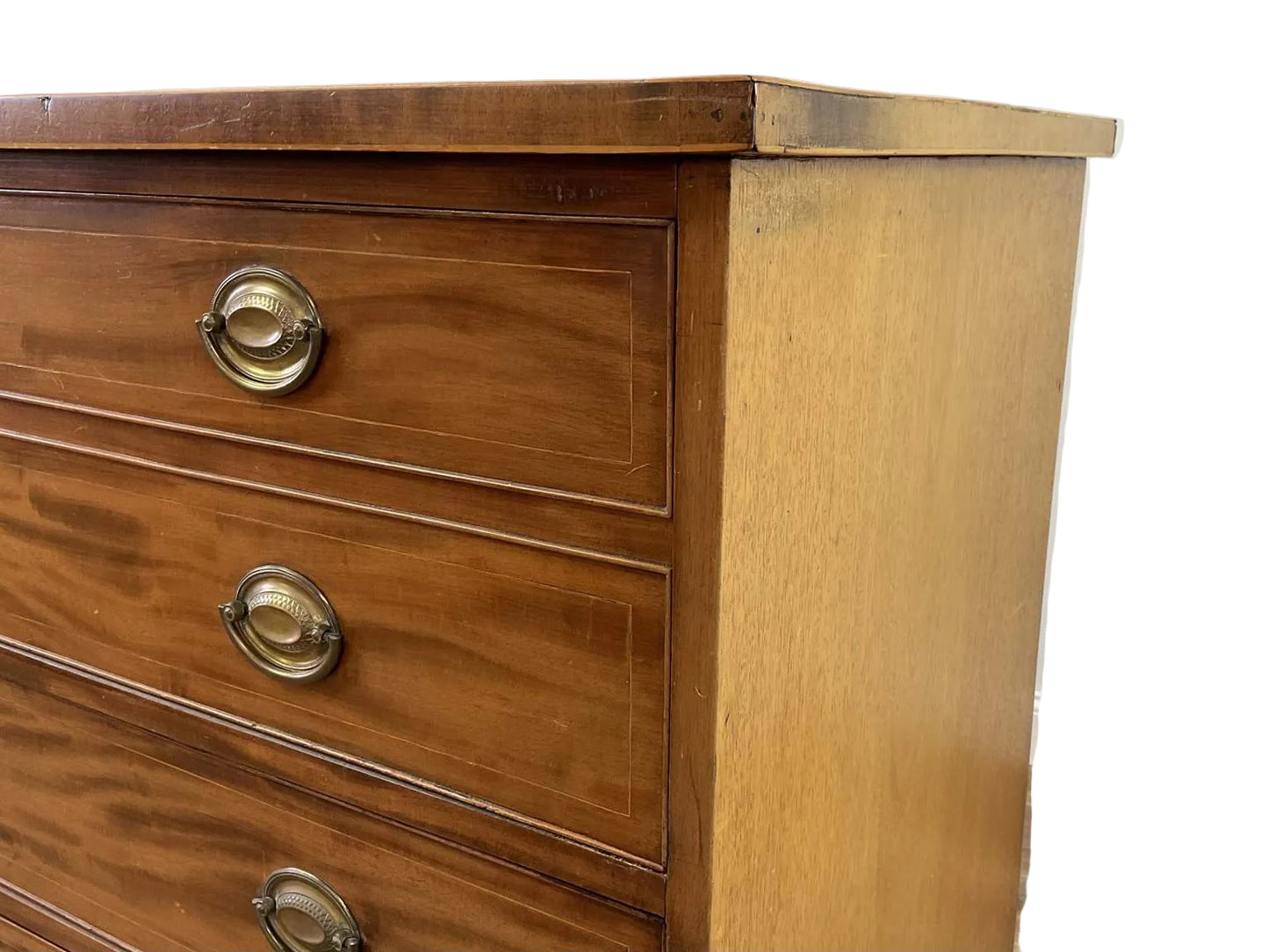 Antique Early 1800 Georgian English Secretaire Cabinet, Walnut