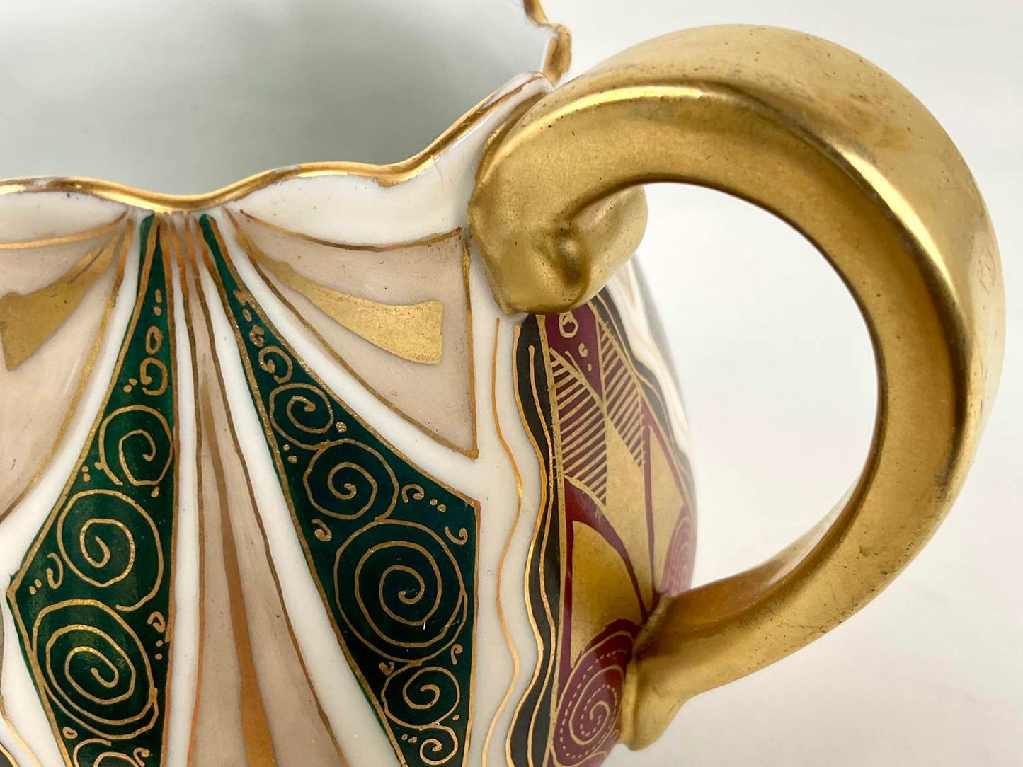 Vienna Alhambra Art Deco Painted Porcelain Pitcher