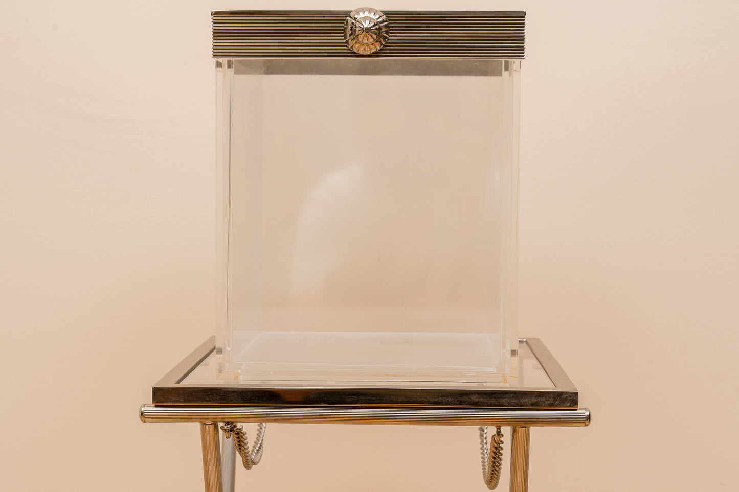 Lucite Champagne Bucket And Stand