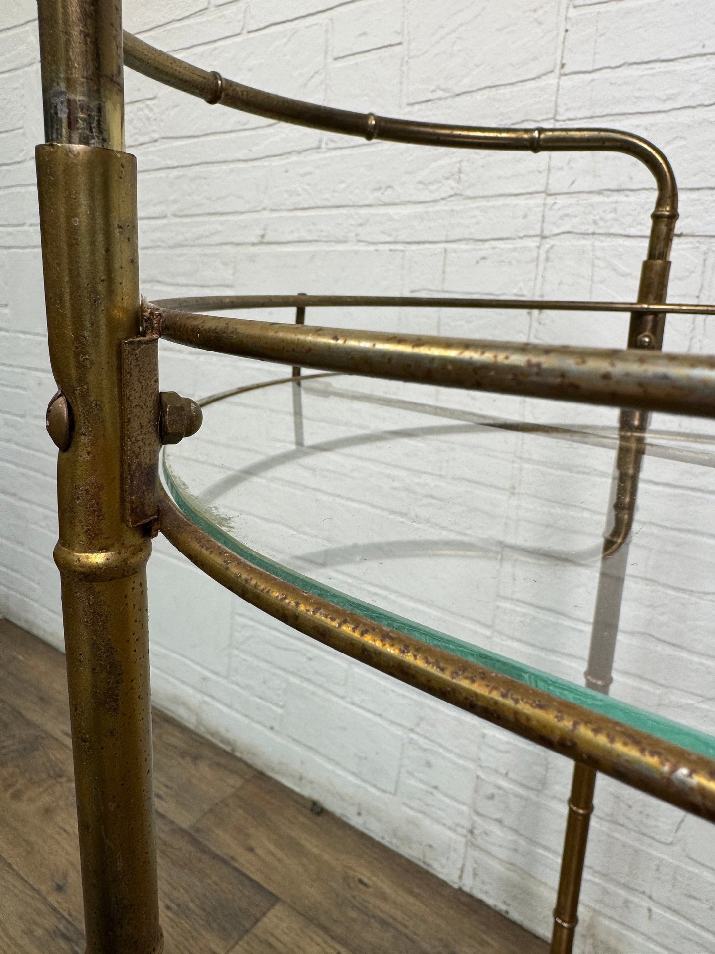 Mid-Century Hollywood Regency Style Bar Cart