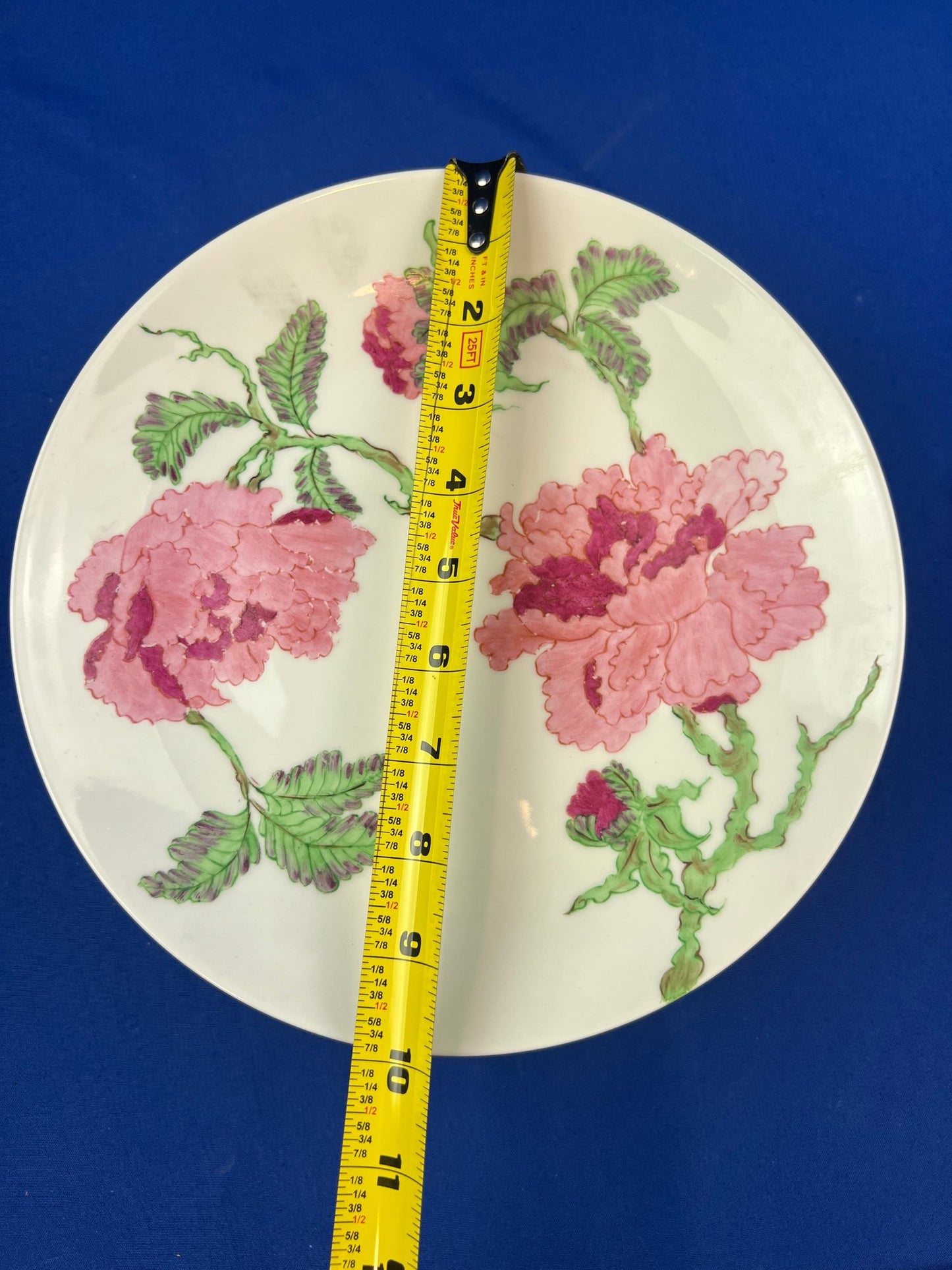 German Porcelain 10" Plates - Signed "Palm Beach - Au Bon Gout - Arzberg Germany"