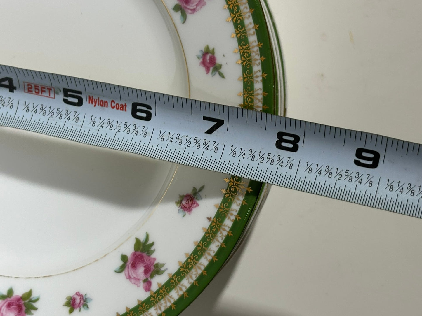 Set Of Rare Antique 7 Austrian Porcelain Desert Plates, 8"