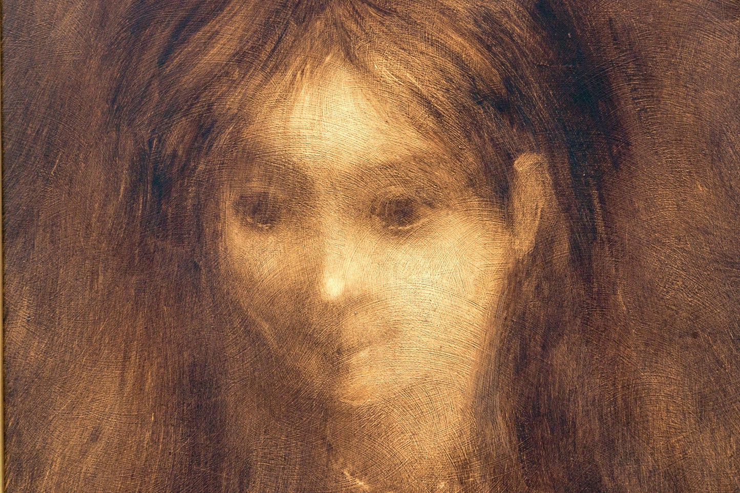 Bust Of A Woman, Alfred Sussi (American, 1931-2013) Painting On Board