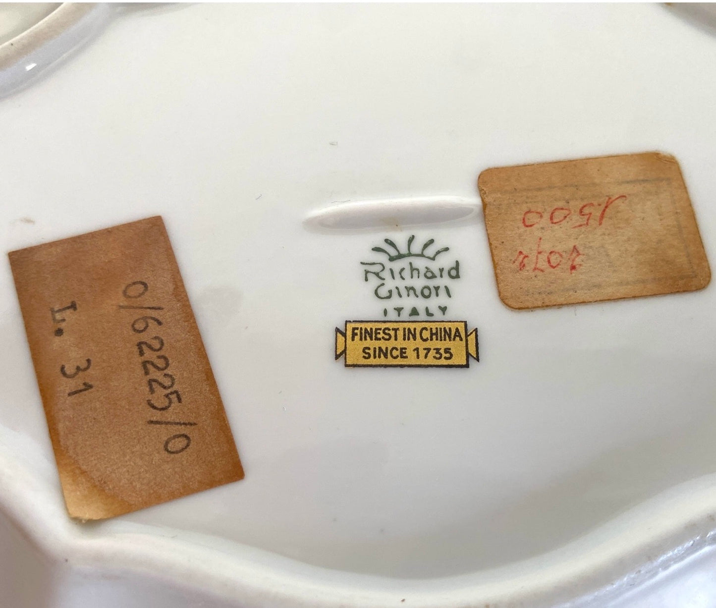 Three Vintage Richard Ginori "Italian Fruit" Pickle Dishes