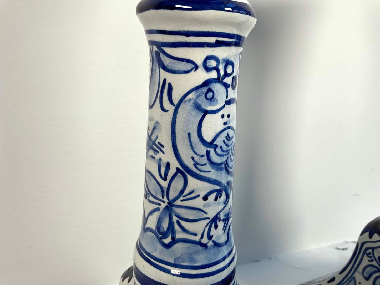 Pair of La Terrine Ceramic Candleholders