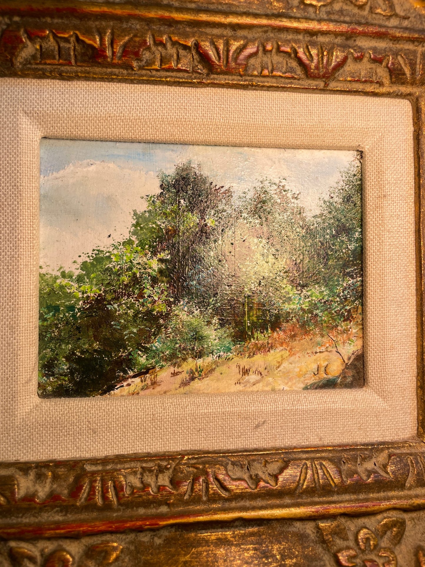 Jane Chenoweth, Landscape, Oil on board, Signed