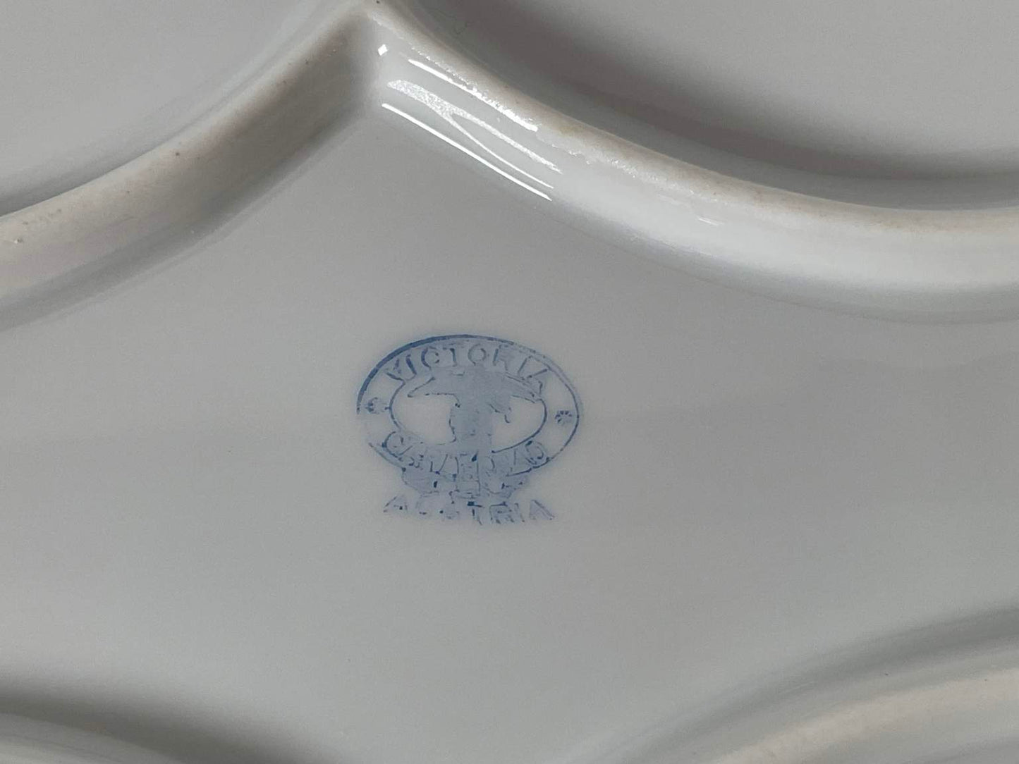 Collection of Antique Victoria Austria Porcelain Fish Dinnerware - 14 pcs