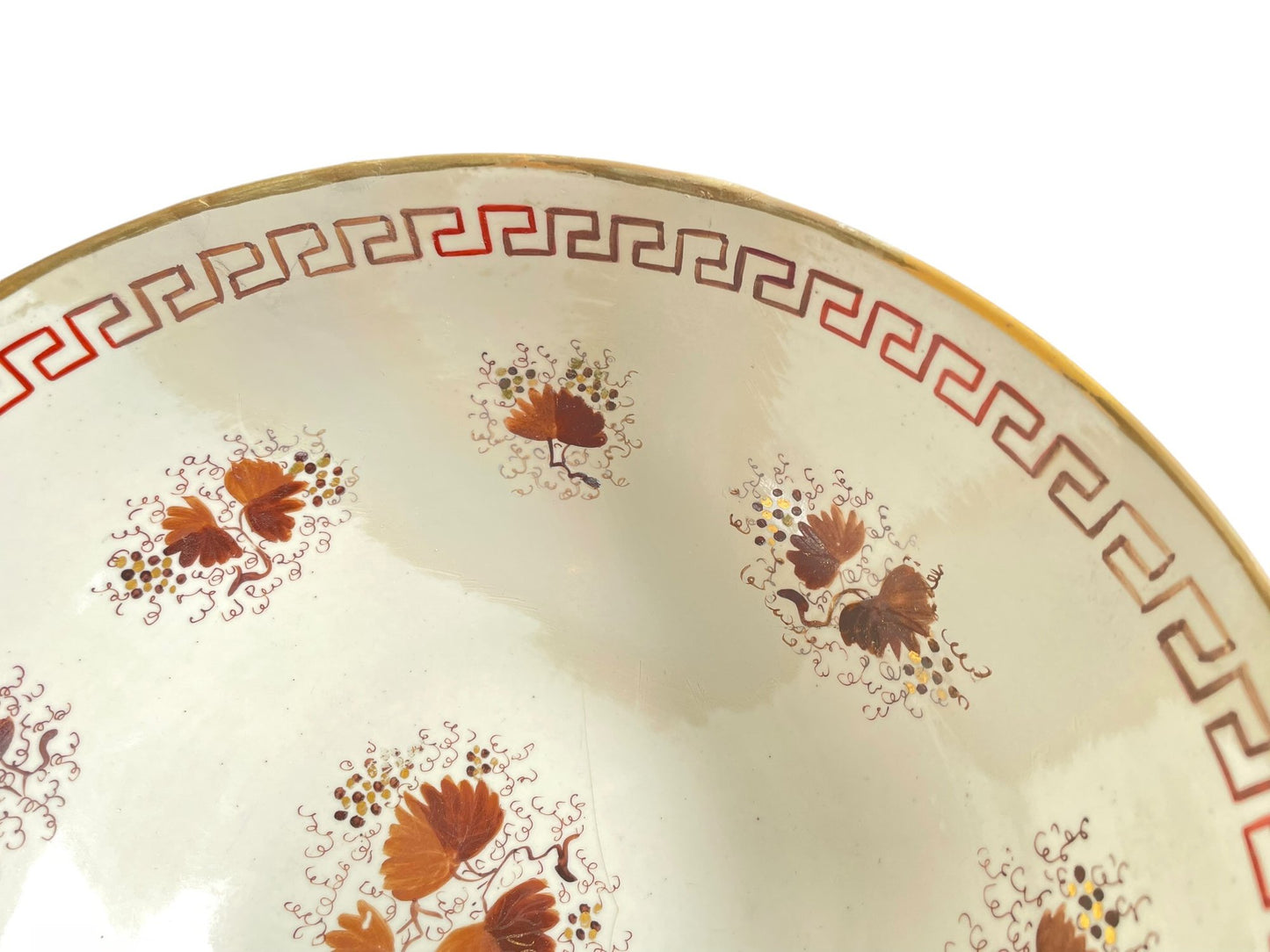 Hand-painted Porcelain Centerpiece Bowl