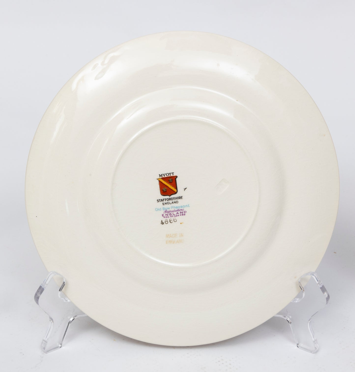 Hand Painted Old Bow Pheasant Plate Collection, Myott, Son&Co Staffordshire, England