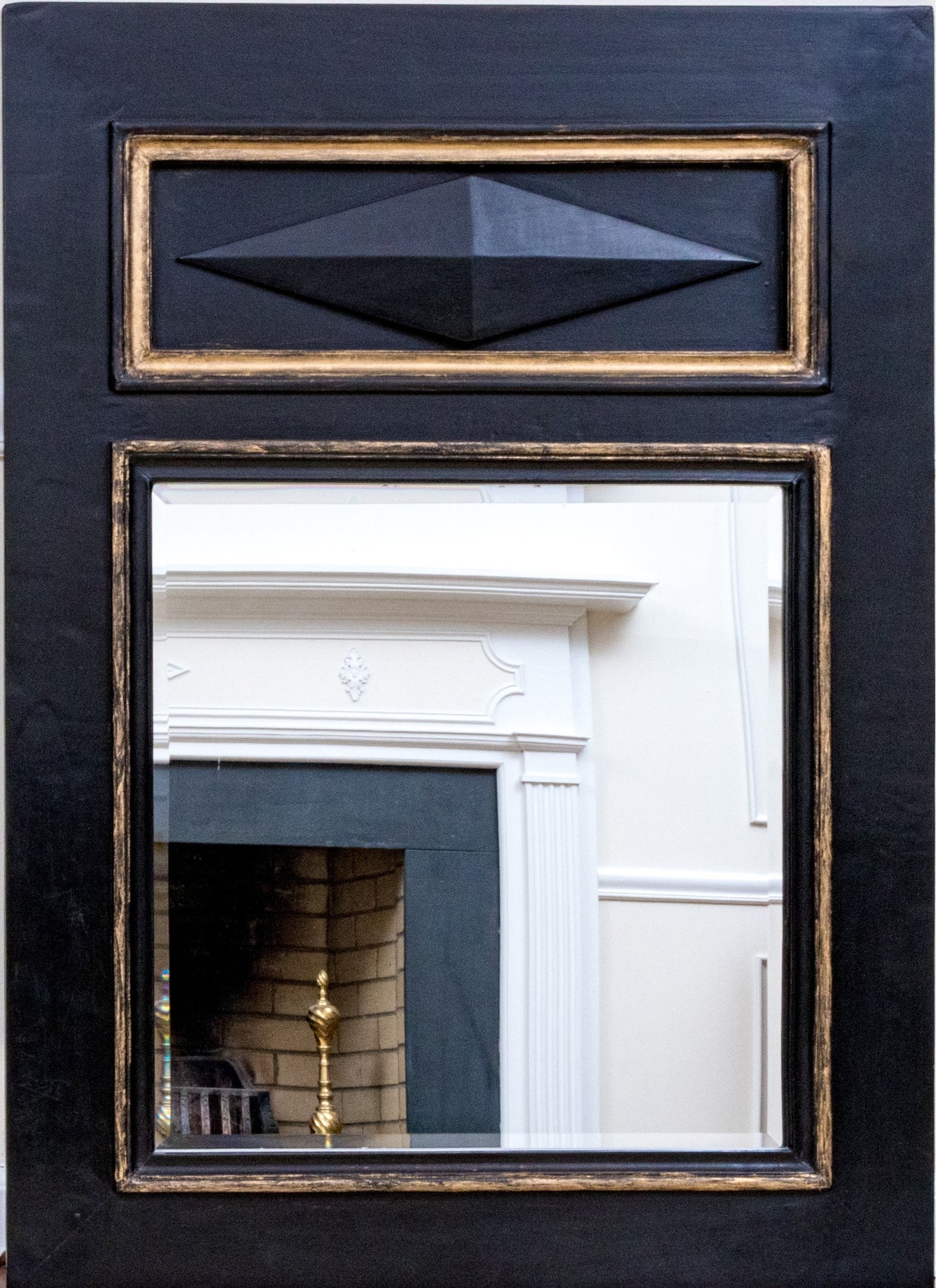 Sleek Hollywood Regency Contemporary Mirror