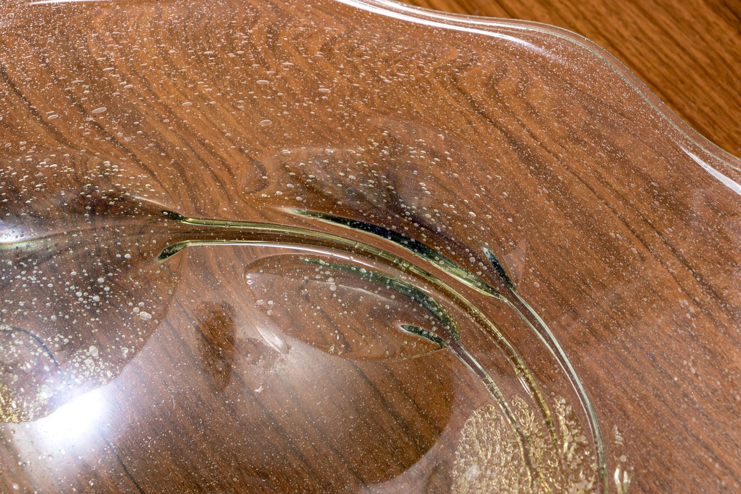 Peter Bramhall Signed Handblown Glass Bowl