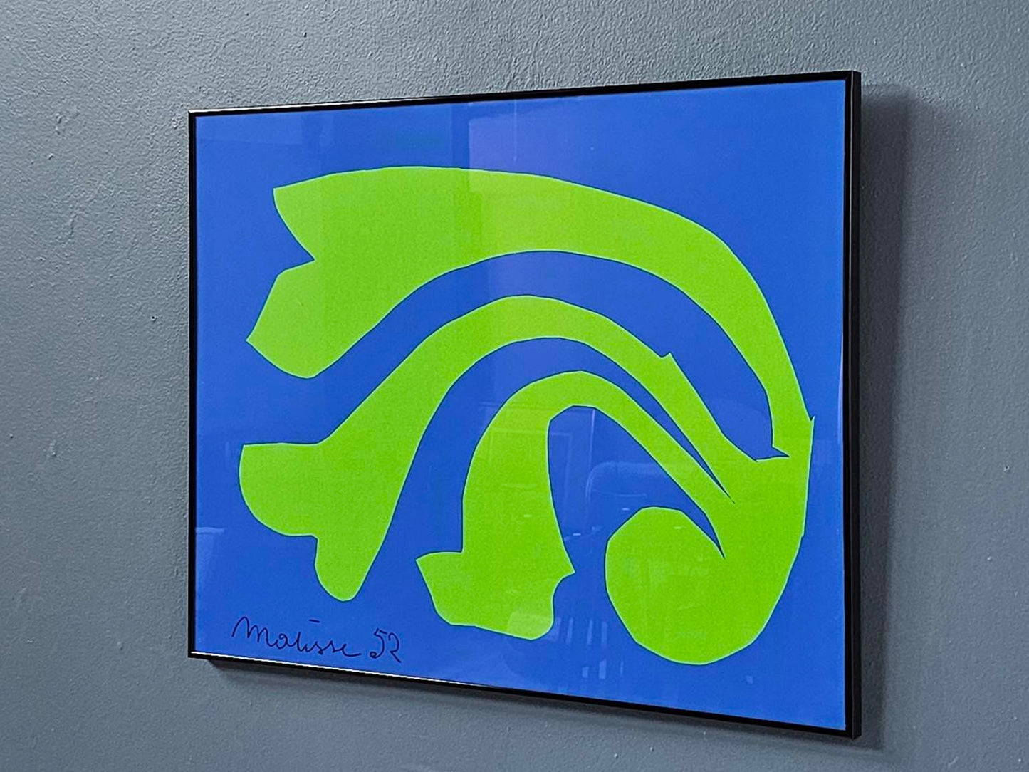 Original Henri Matisse (France 1869-1954) L'Escargot Framed Screenprint Serigraph