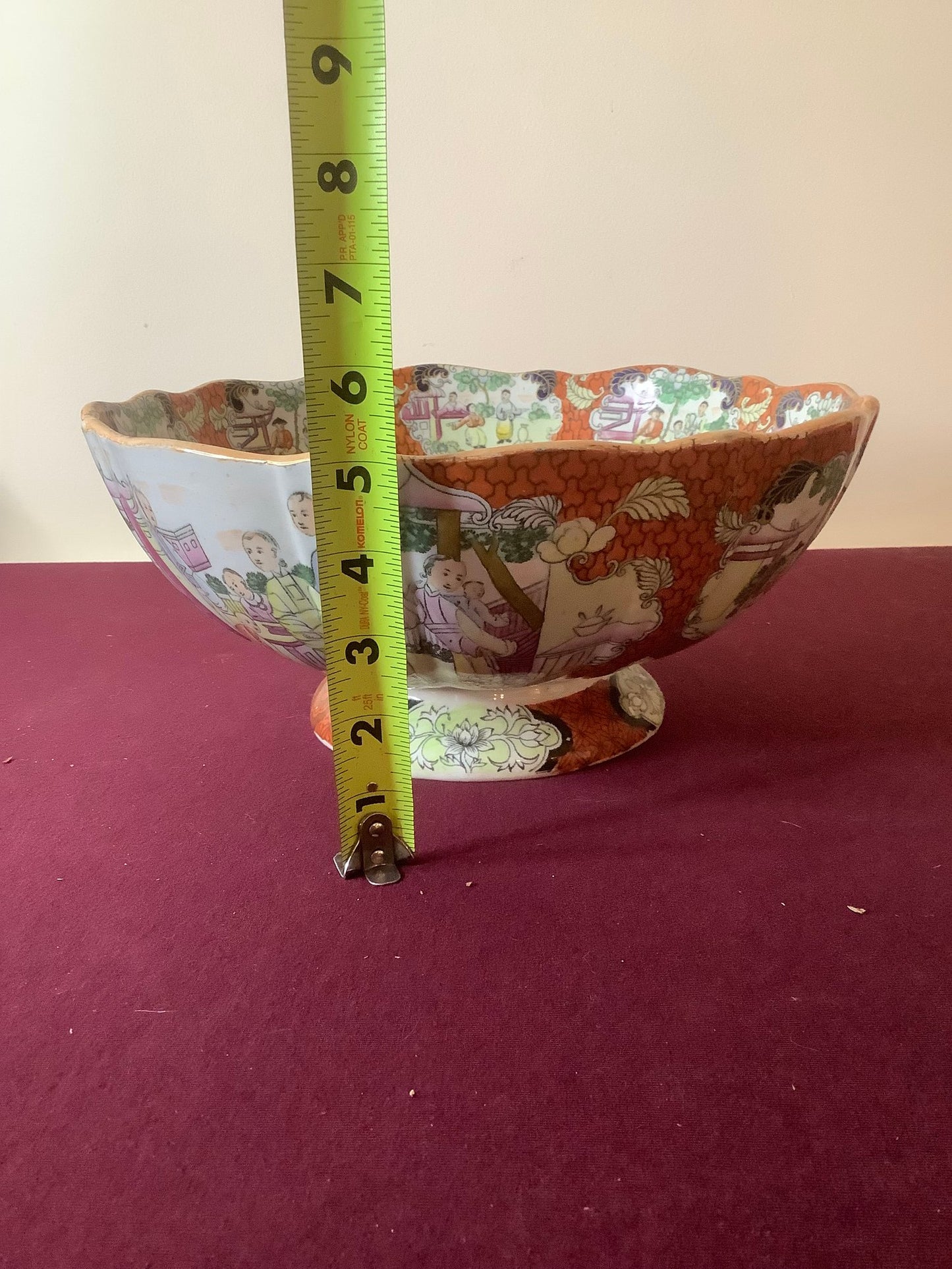 MASON'S PATENT IRONSTONE ASIAN SERVING BOWL, c.1830-48