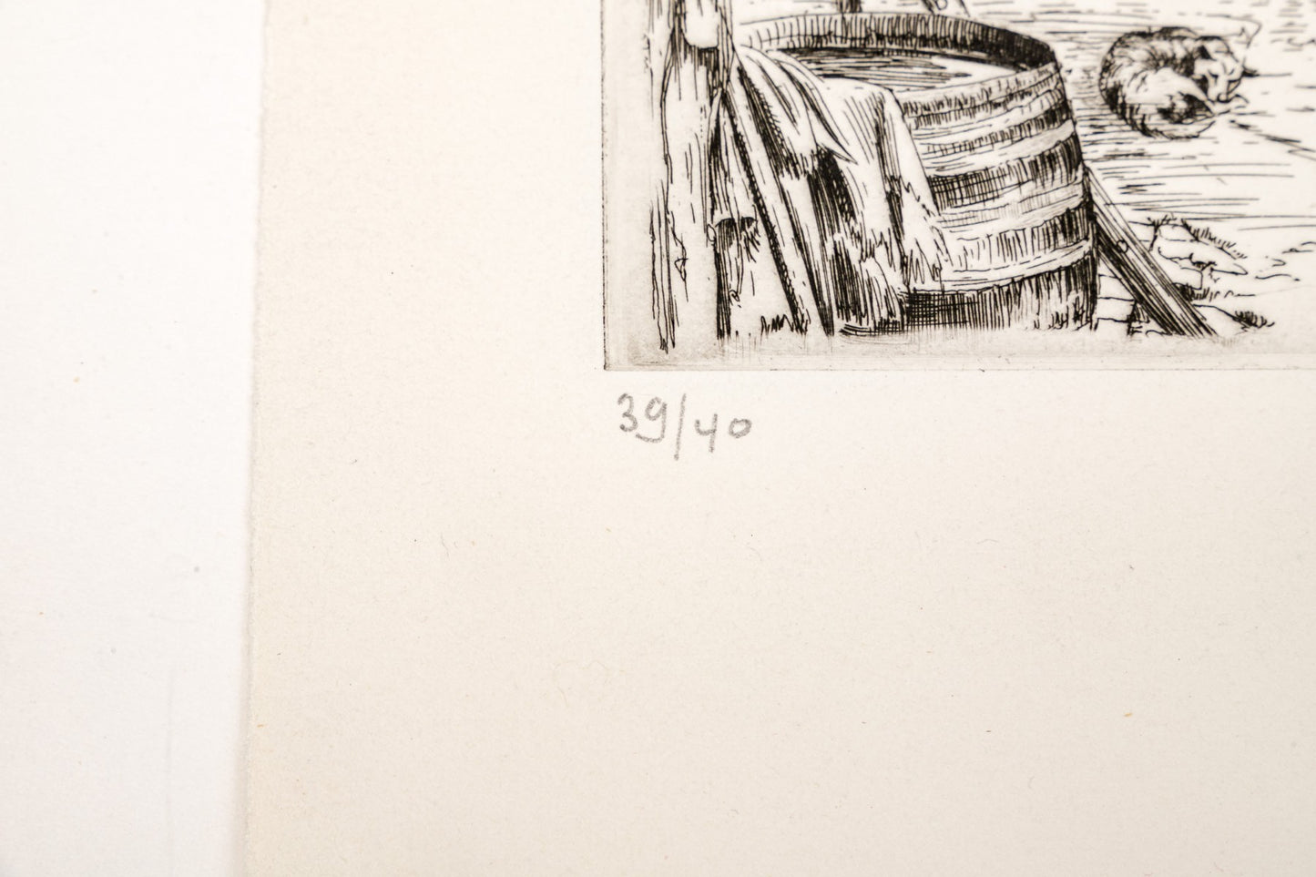 HENRI VERGE-SERRAT (BELGIAN, 1880-1966) ETCHING ON PAPER