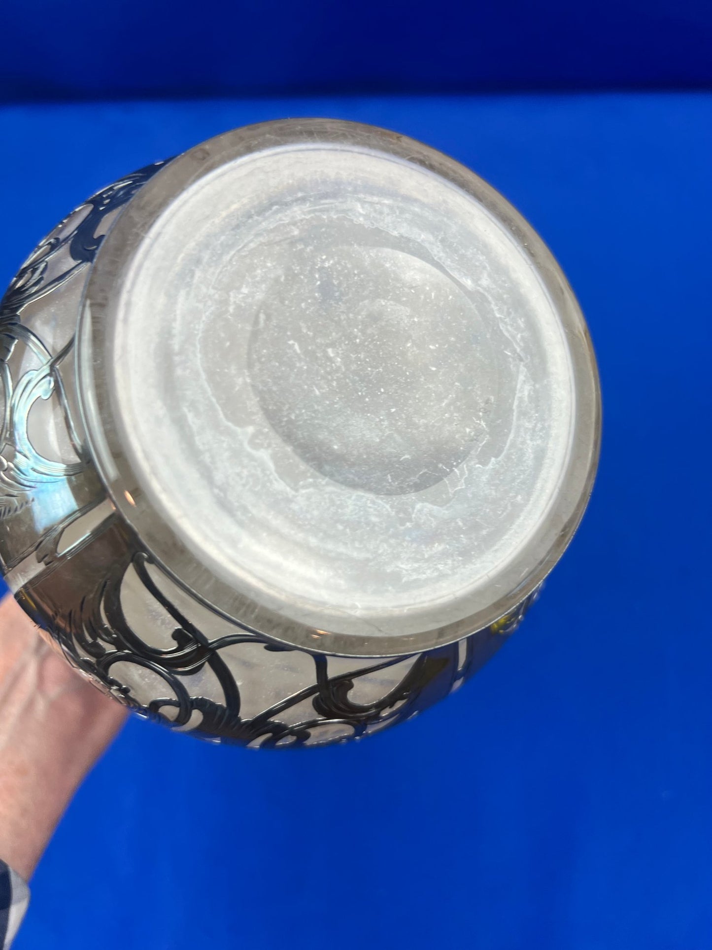 Outstanding Black Starr & Frost Silver Overlay Decanter - Signed "Black Starr & Frost - Fine Silver"