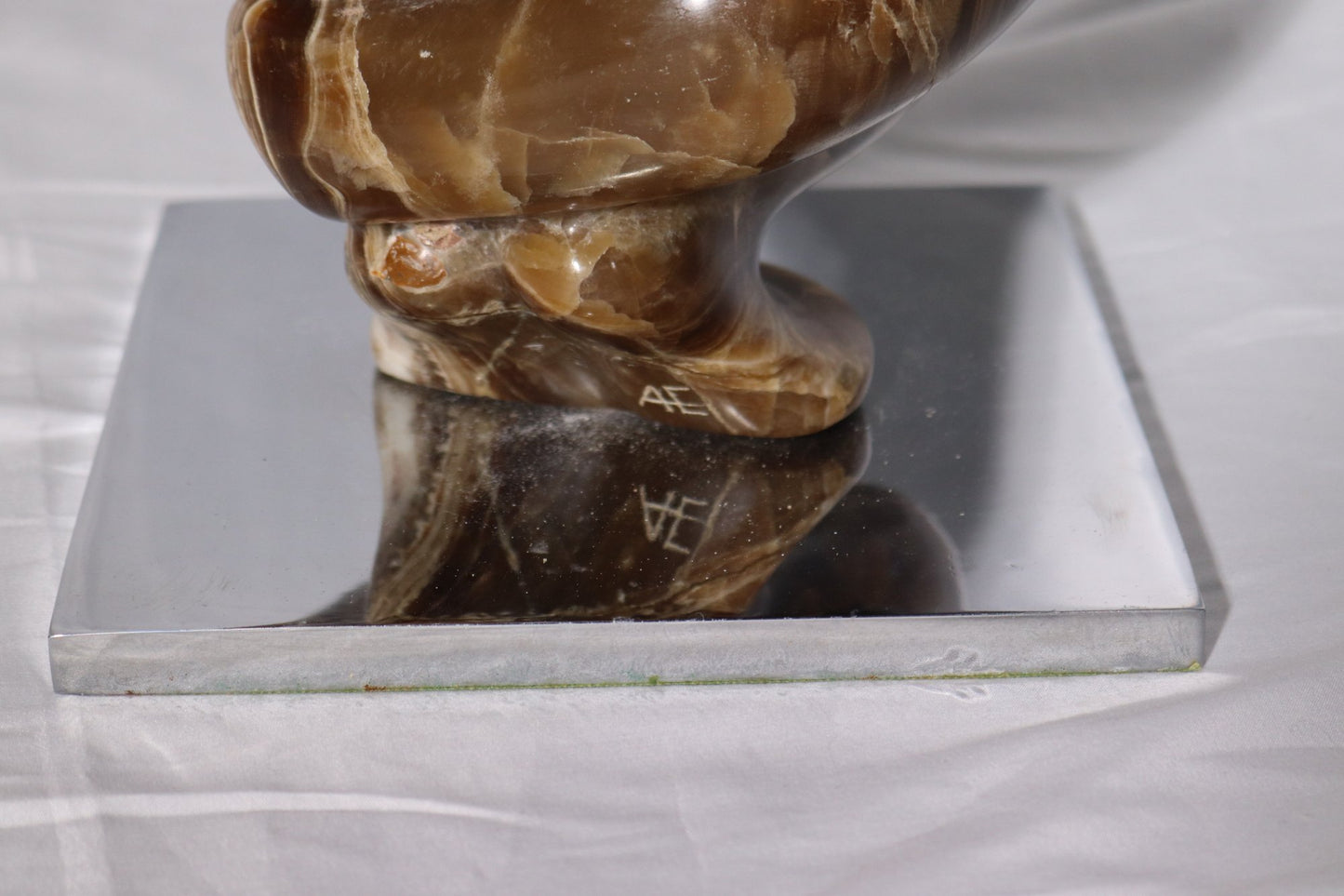 Unique Abstract Marble Sculpture Signed By The Artist