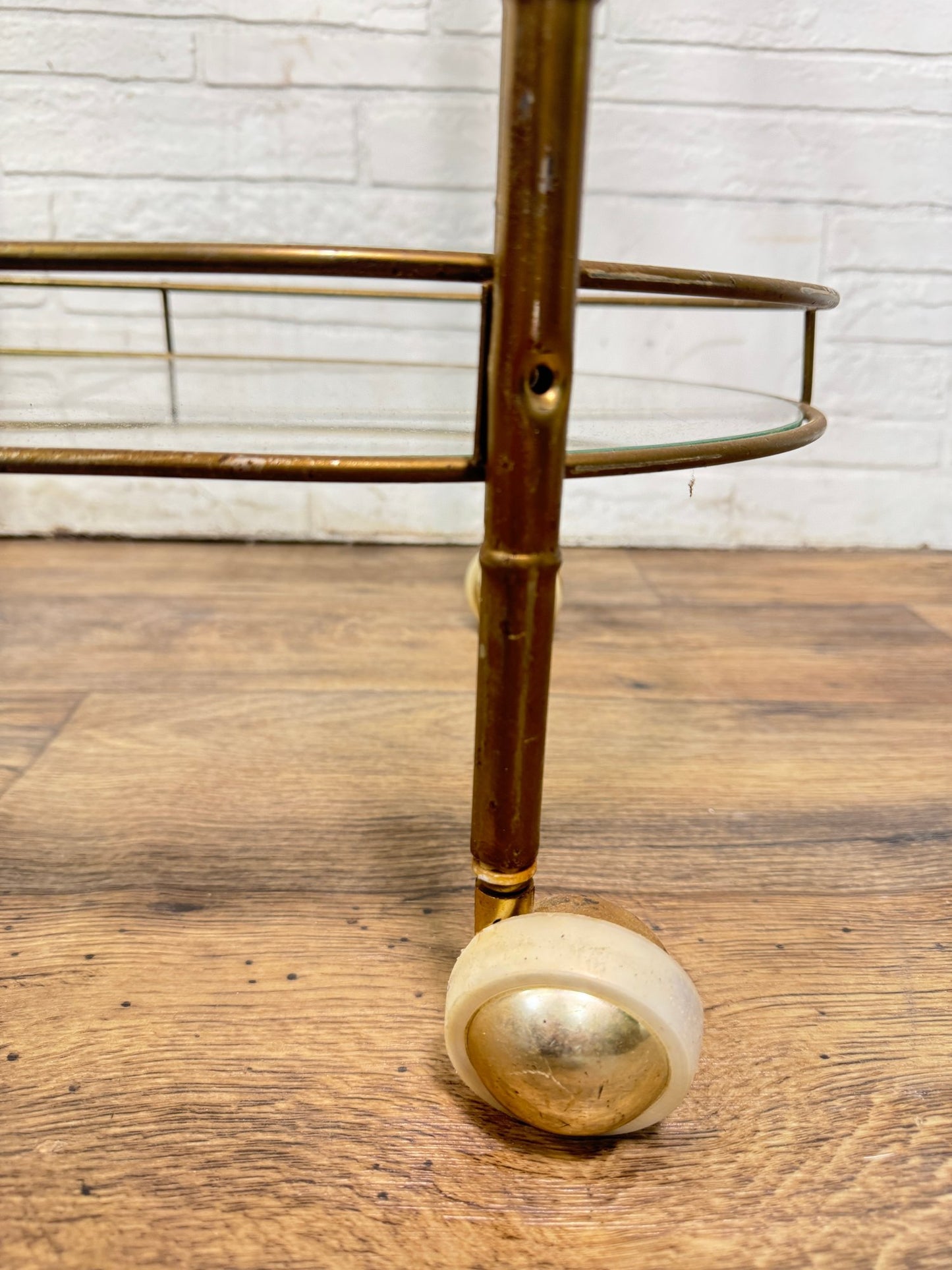 Mid-Century Hollywood Regency Style Bar Cart