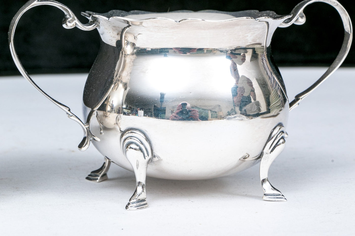 Sterling Silver Creamer And Sugar Bowl, 9.19 OZT