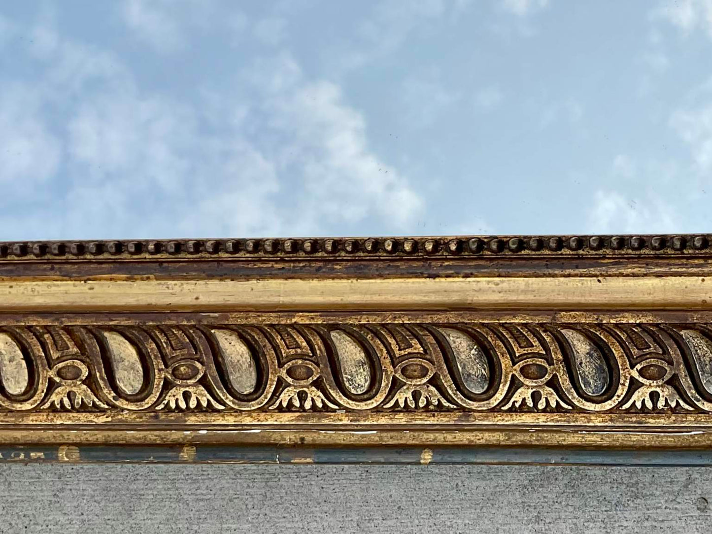 Antique Ornate Gilt Mirror Louis XVI style