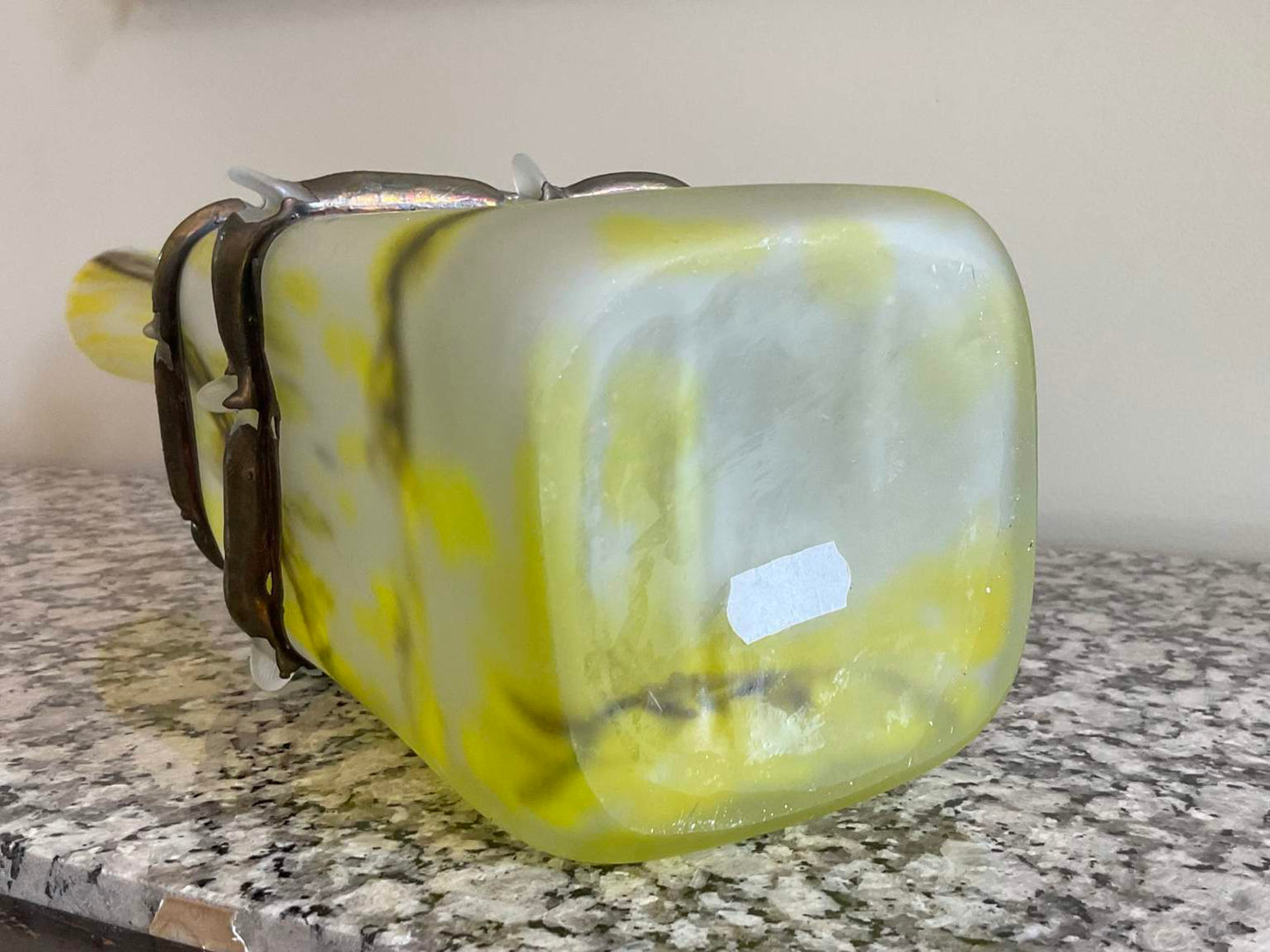 Hand Blown Murano Art Glass Vase, Unsigned