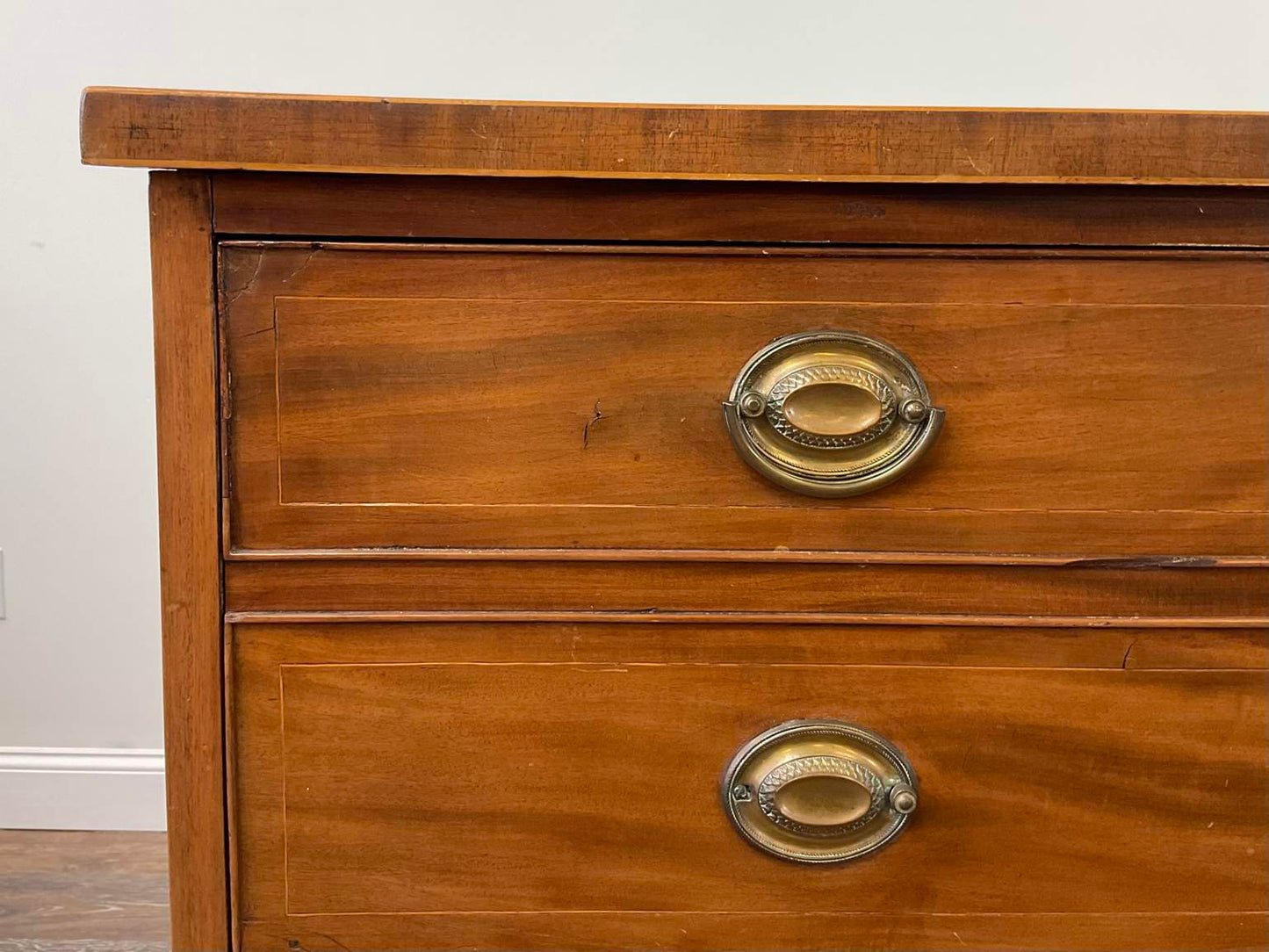 Antique Early 1800 Georgian English Secretaire Cabinet, Walnut