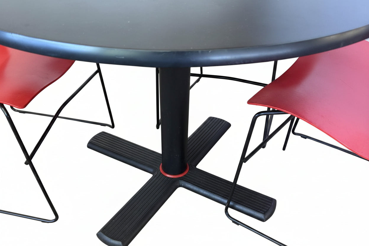 Handkerchief Chairs with Matching Table by Massimo & Lella Vignelli for Knoll International - 5pcs