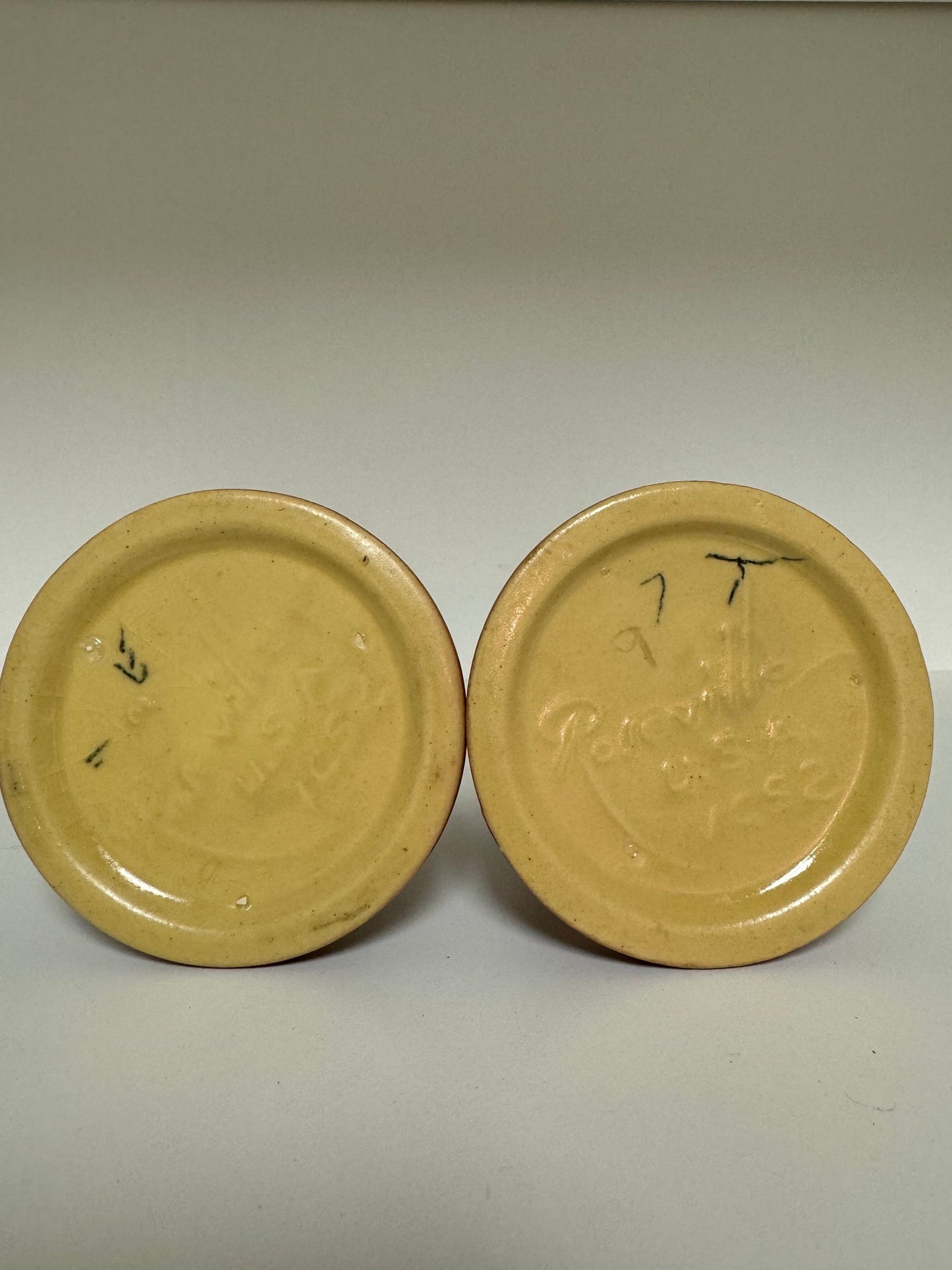 Pair Of Roseville Snowberry Candleholders