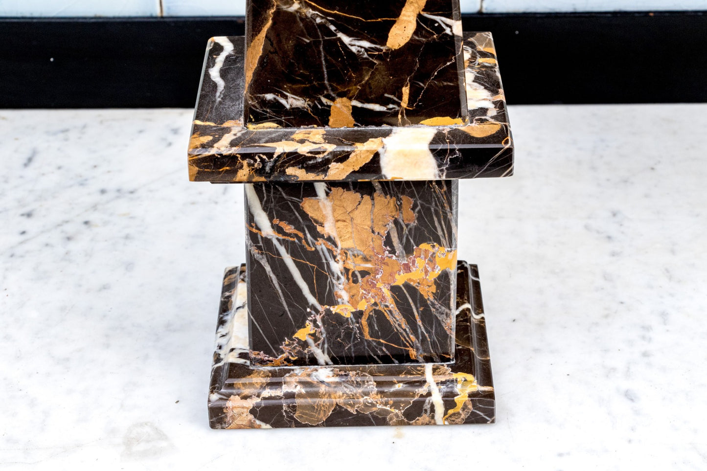 Impressive Pair Of Carved Marble Obelisks