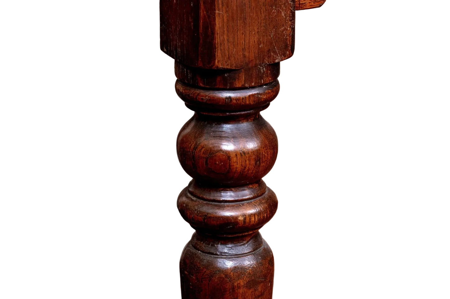 Antique English Oak Farmhouse Dining Table