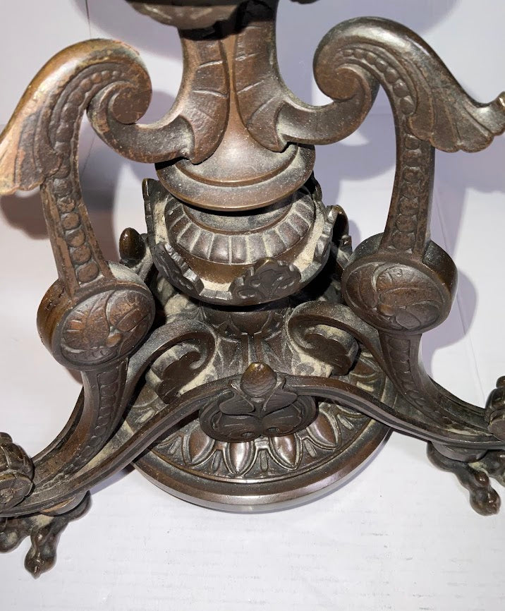 Neoclassical French Bronze Candelabra