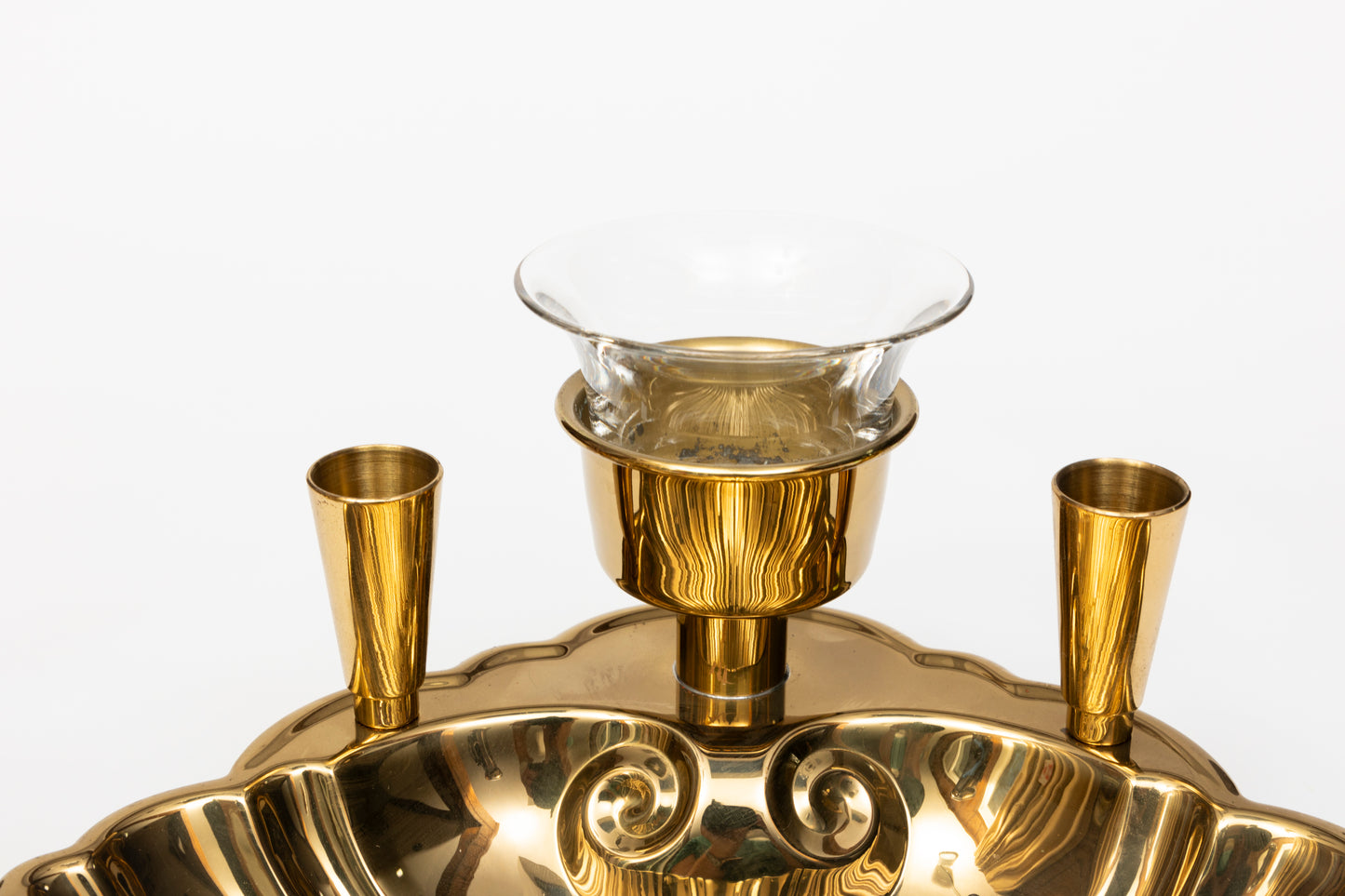 Pair of Solid Brass Seafood Serving Platters