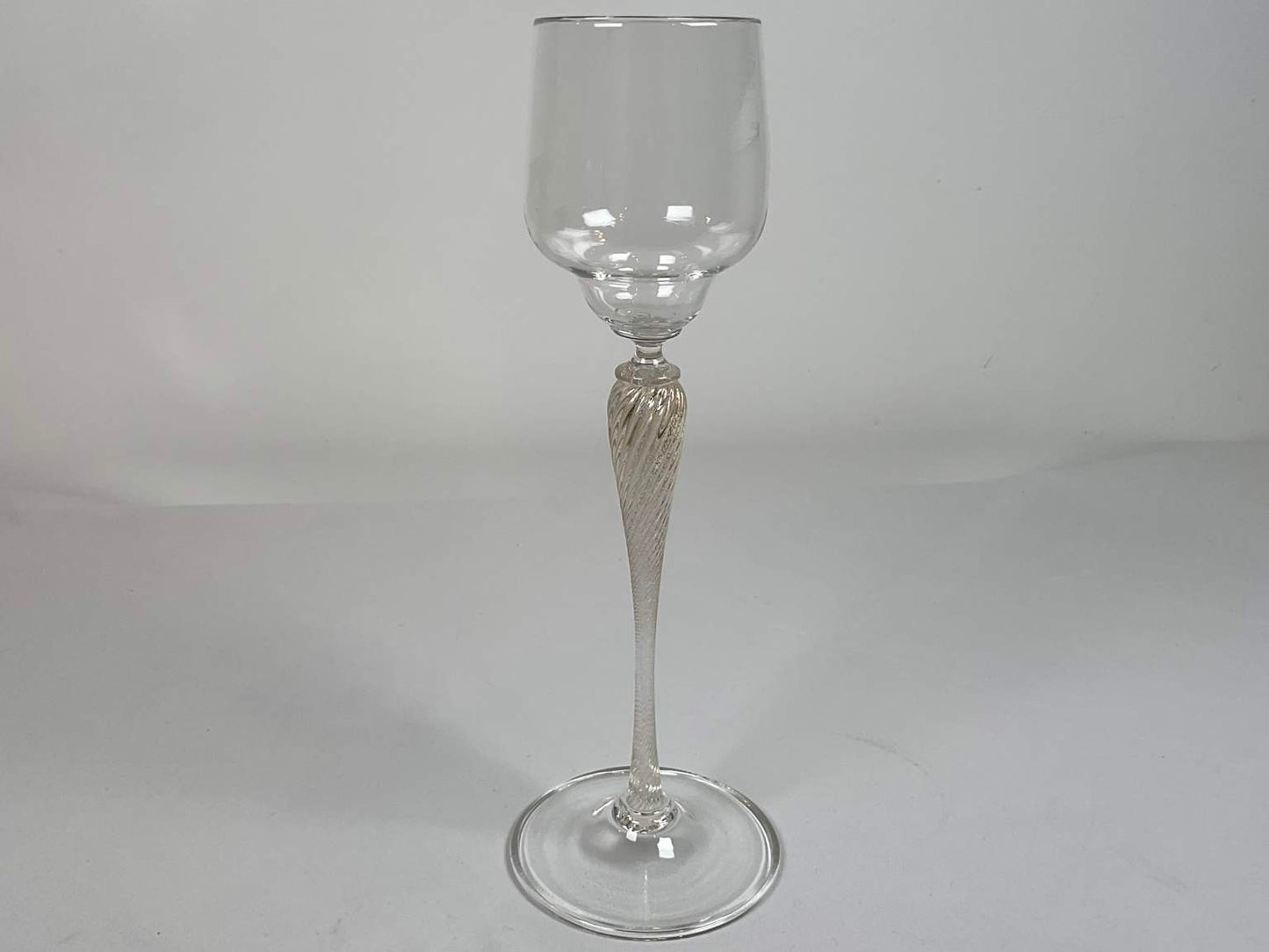 Extra Tall Murano Champagne - Cordial Glasses, 8 pcs