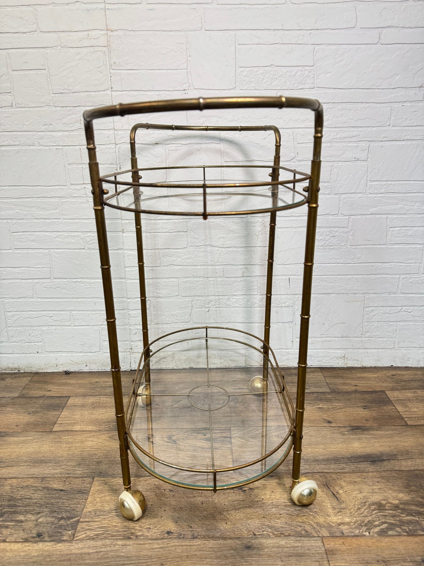 Mid-Century Hollywood Regency Style Bar Cart