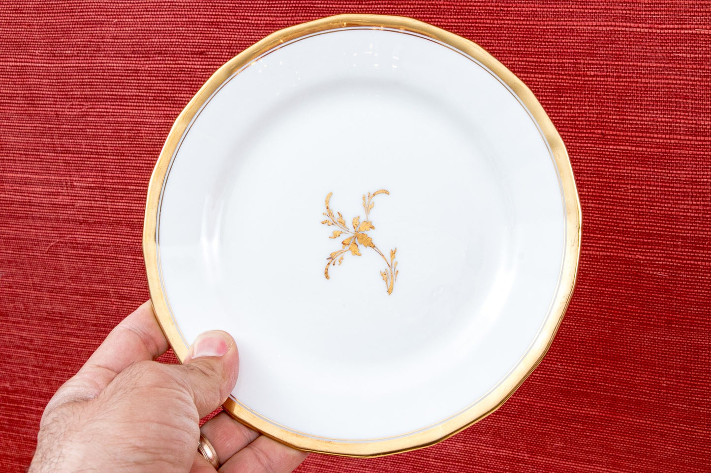 Set Of 10 English Cauldon Service Plates