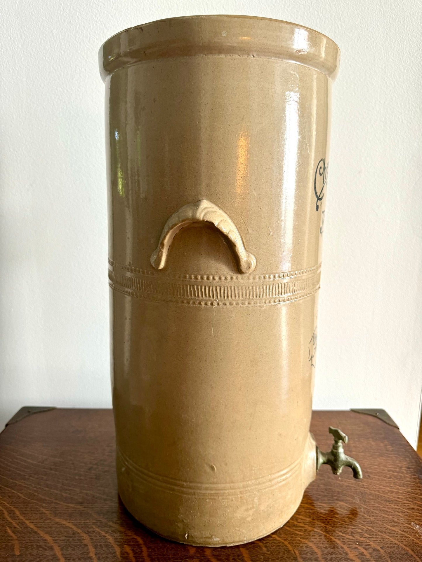 Tall Antique Cheavins Country Water Vessel
