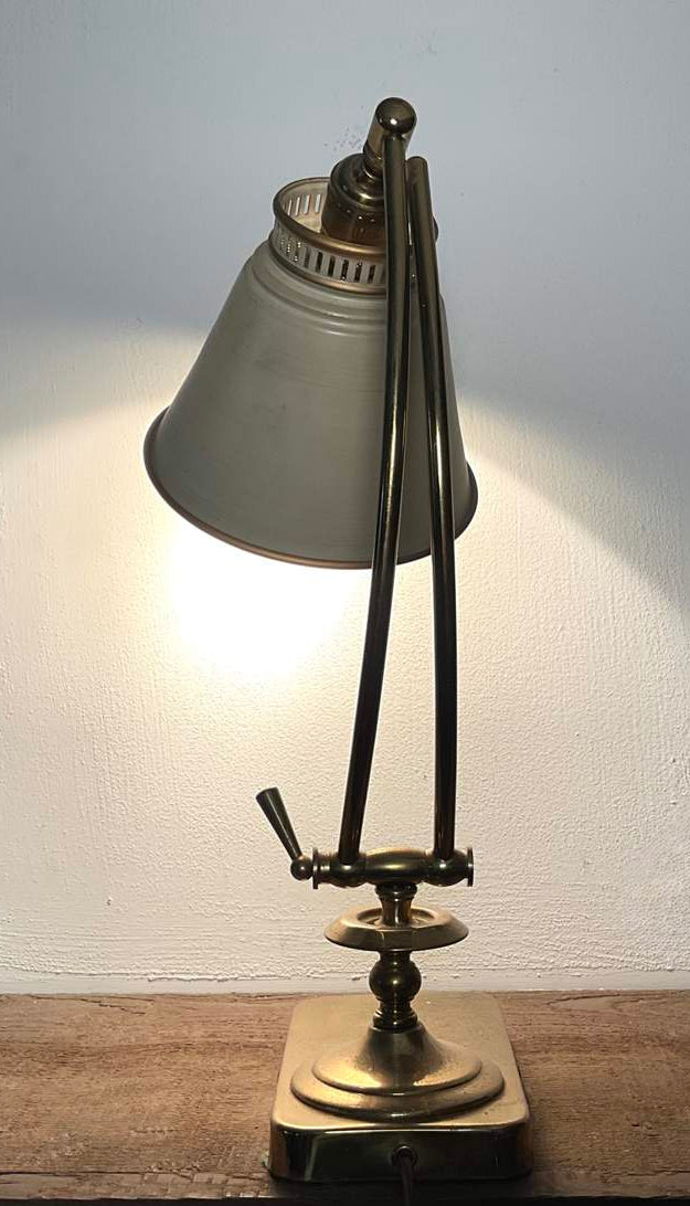 Vintage Brass Desk Lamp