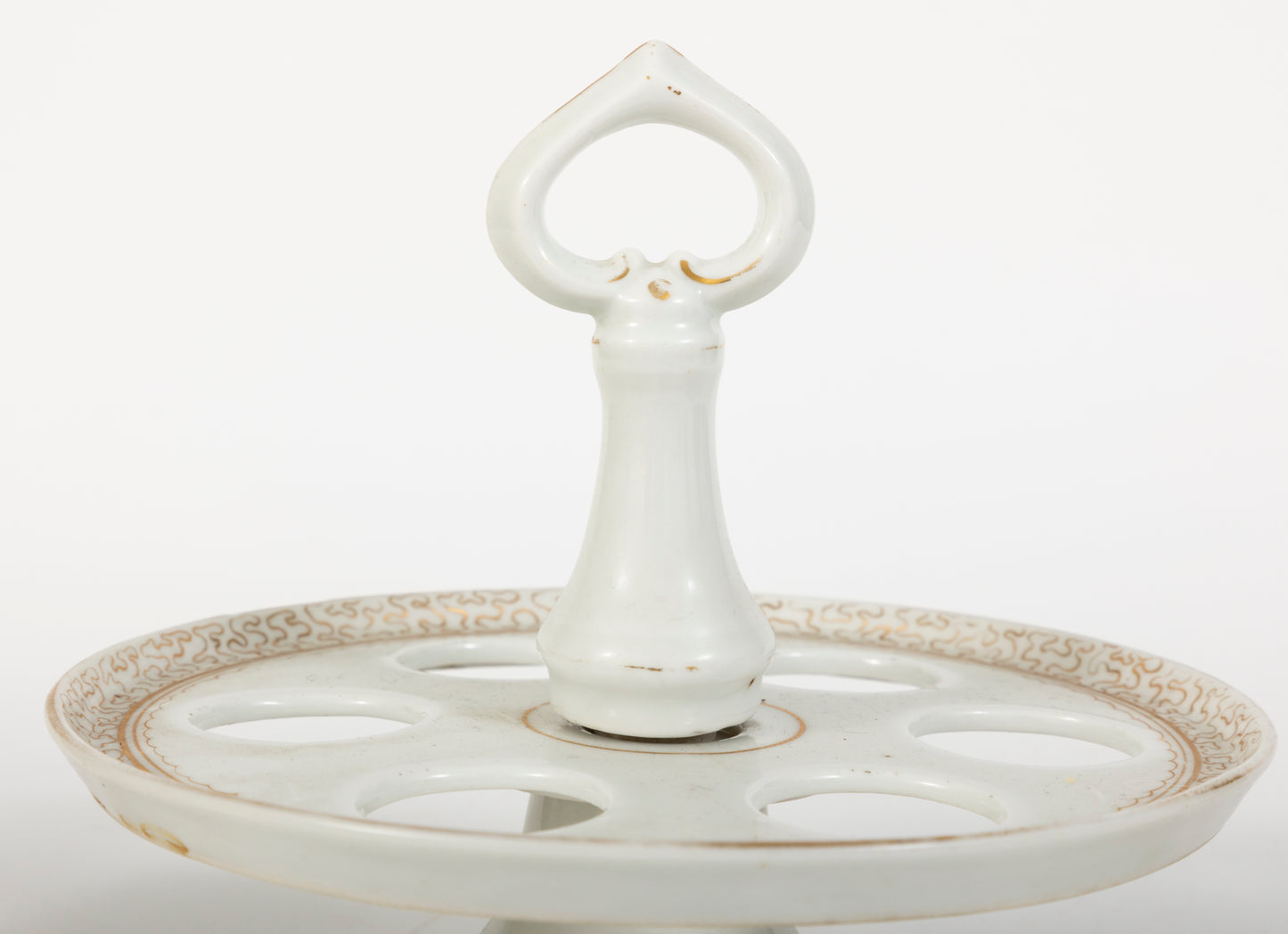 Rare Vintage Porcelain 6 Egg Cruet Stand / Egg Cups &  Stand