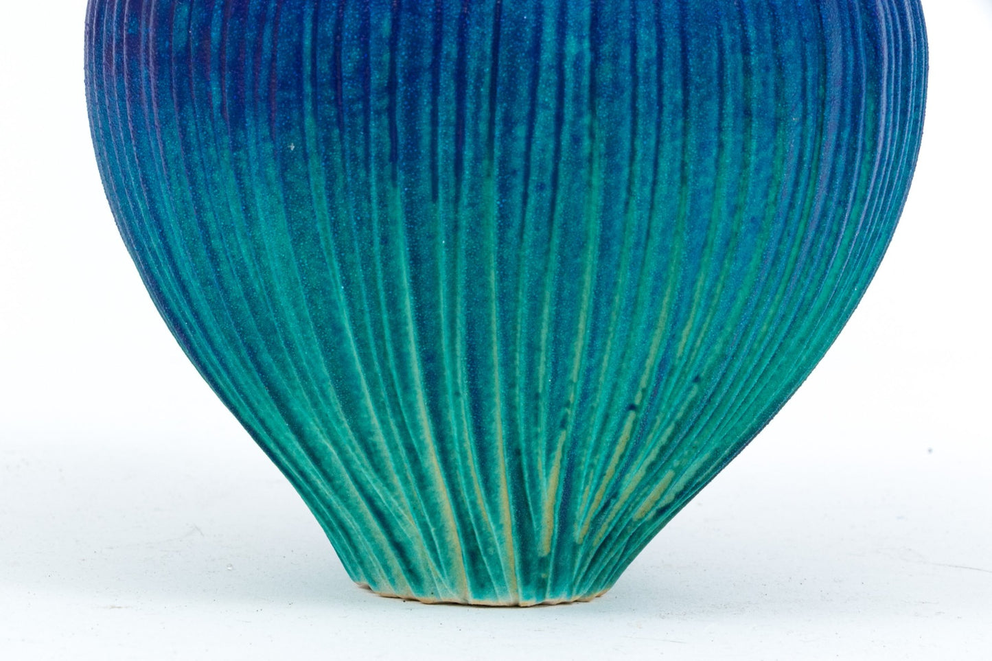 Natalie Blake (American, 20th C.) Artisanal Glazed Ceramic Vase With Spiked Lid