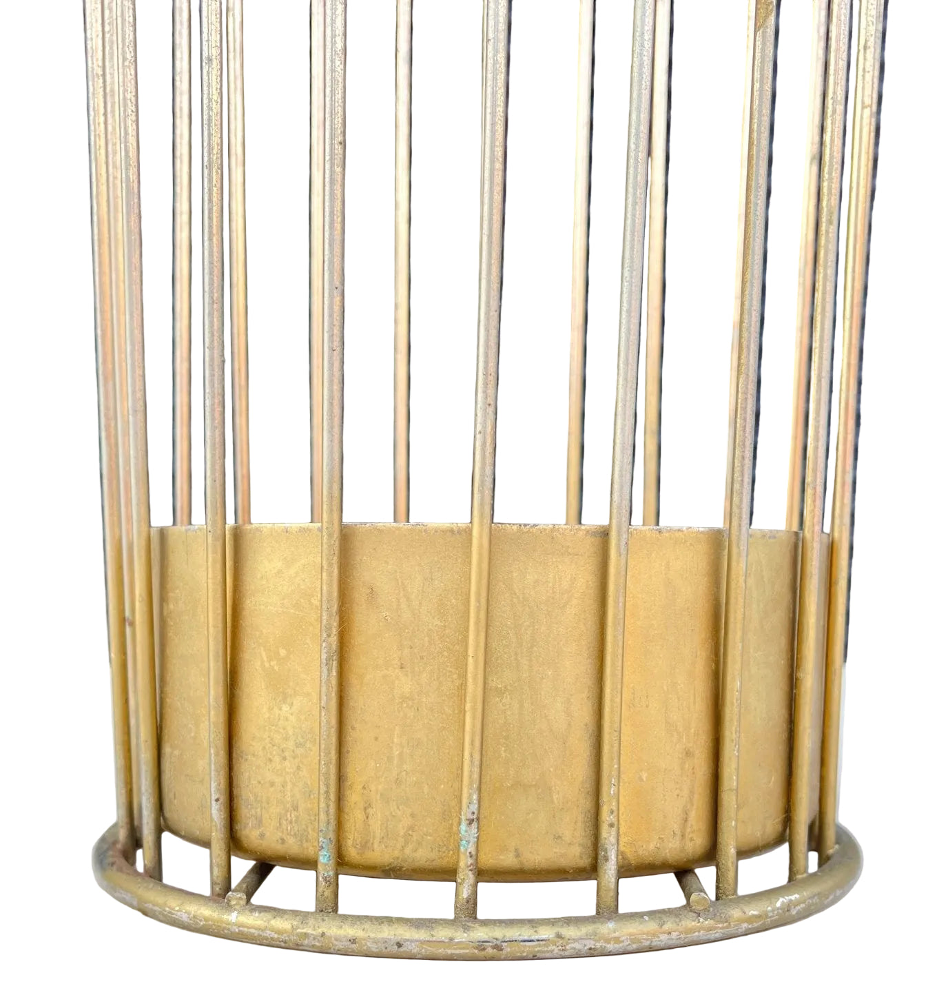 Mid 20th Century Brass Wire Umbrella Stand after Mathieu Mategot