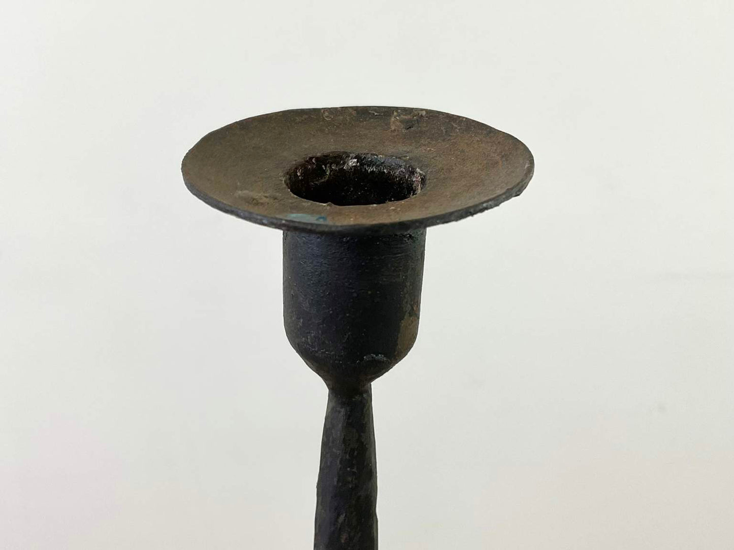Antique Tall Wrought Iron Floor Candelabra