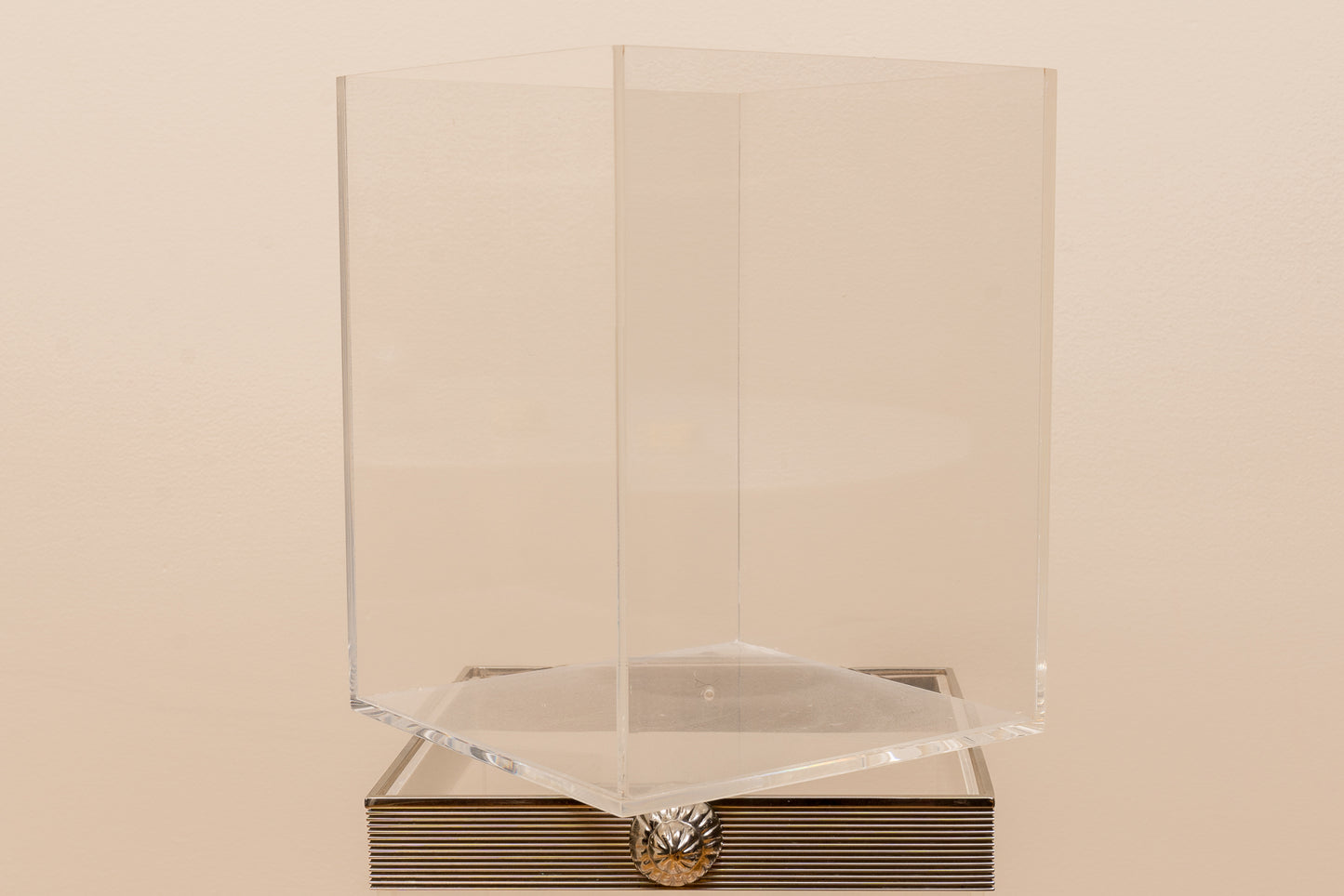 Lucite Champagne Bucket And Stand