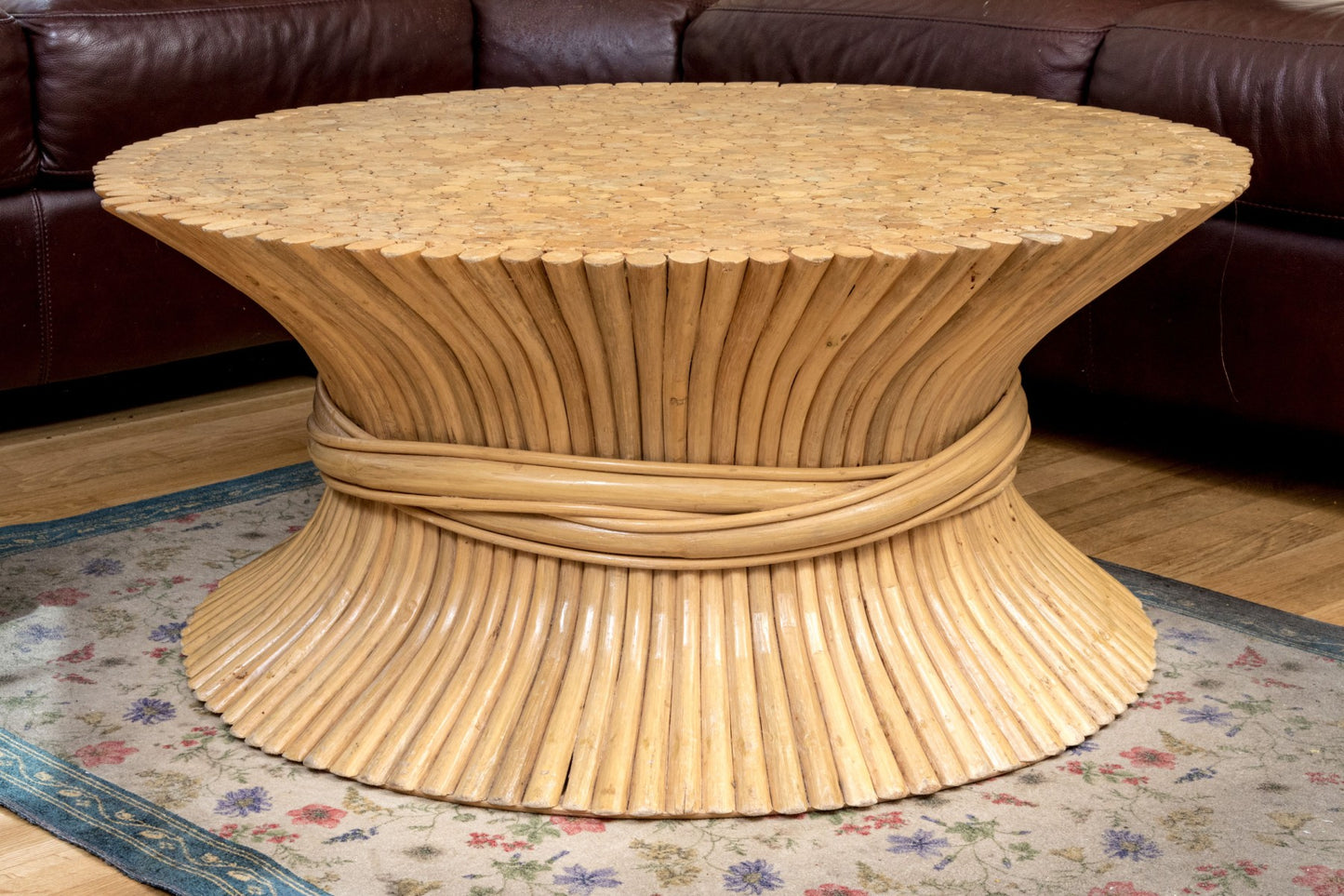 Mid-Century Wheatsheaf Coffee Table Attributed To John McGuire