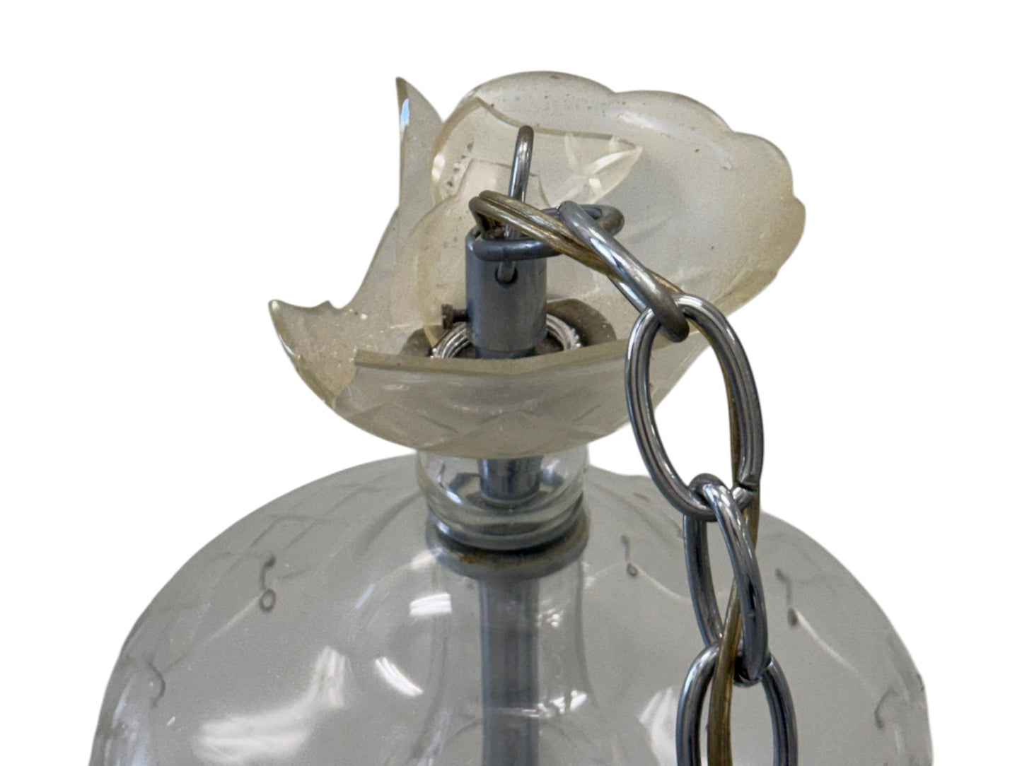 Vintage (1920s) Italian Murano Crystal Glass Chandelier with 8 arms.