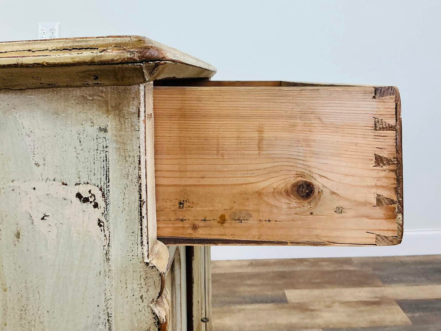 Antique Gustavian Pine Cottage Style Sideboard