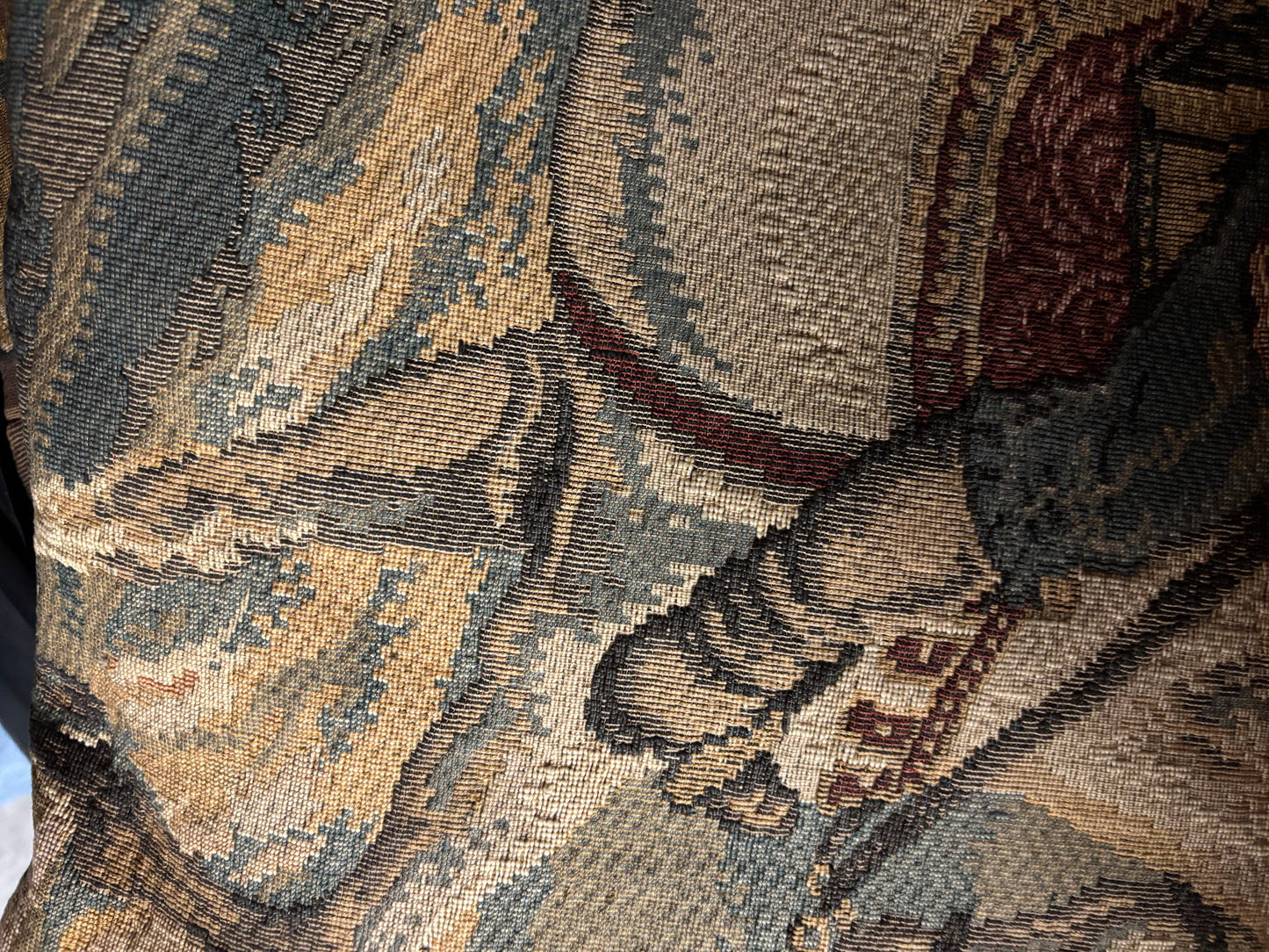 French Point de Loiselles Hunting Tapestry After Cesare Detti, circa 1970-80