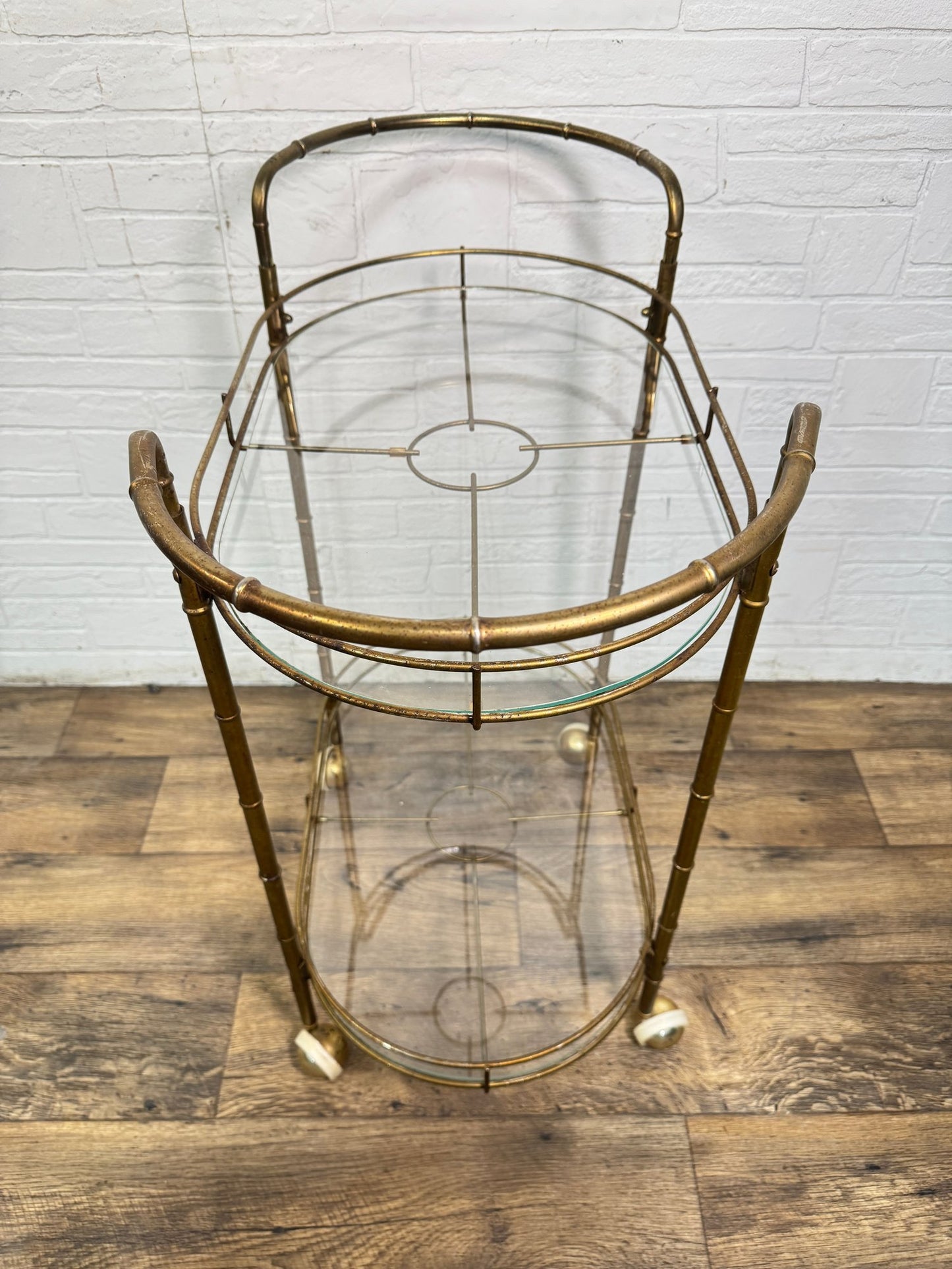 Mid-Century Hollywood Regency Style Bar Cart